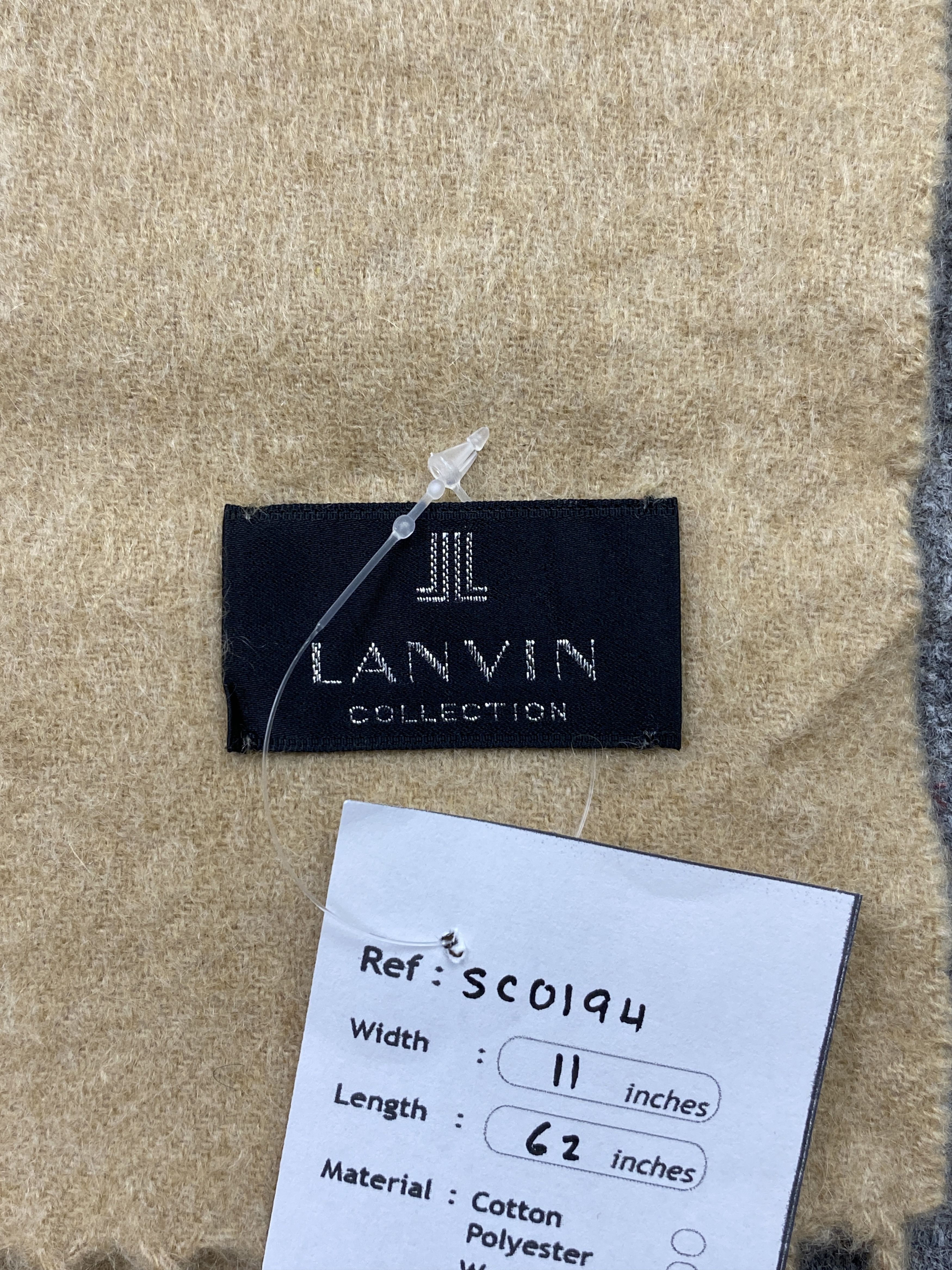 Lanvin Lanvin Collection Cashmere Scarf Muffler V2722 Size ONE SIZE - 7 Thumbnail