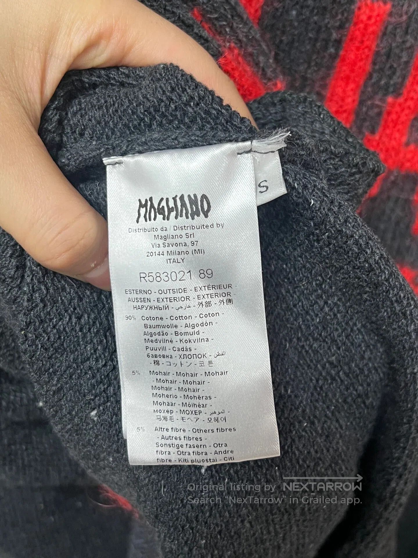 Magliano black high-neck sweater jacket. Size US S / EU 44-46 / 1 - 4 Thumbnail