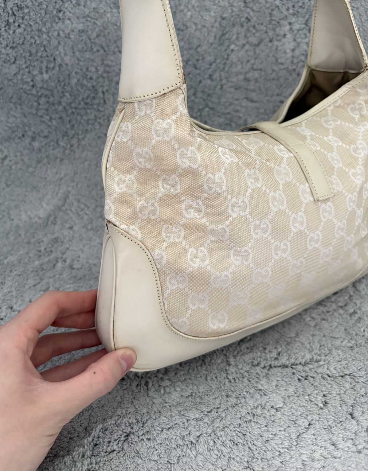 Gucci Sac a main gucci jackie en toile GG beige Size ONE SIZE - 9 Thumbnail