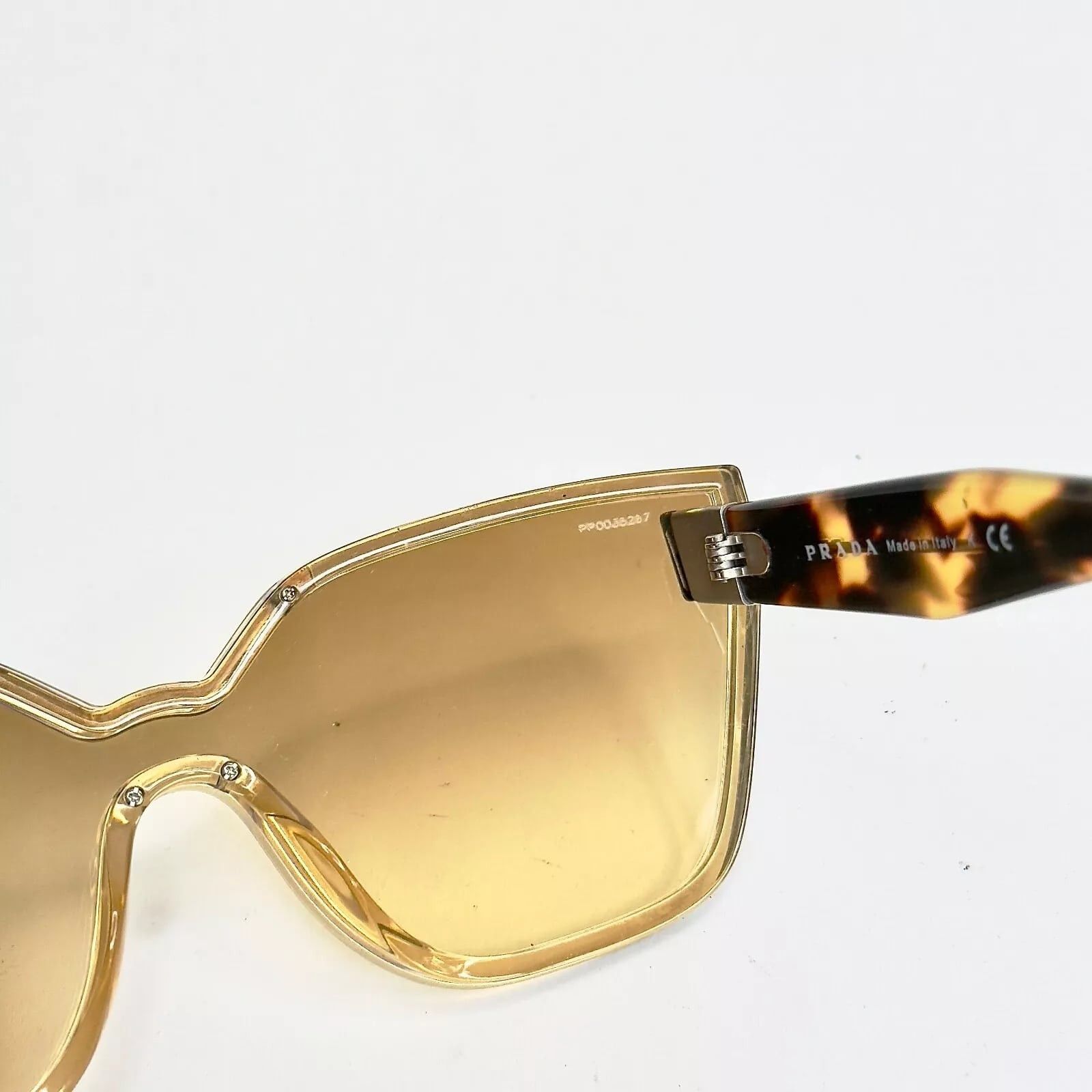 Prada PRADA 16T HIDE PR16TS Yellow Fashion Sunglasses 16TS Size ONE SIZE - 4 Thumbnail