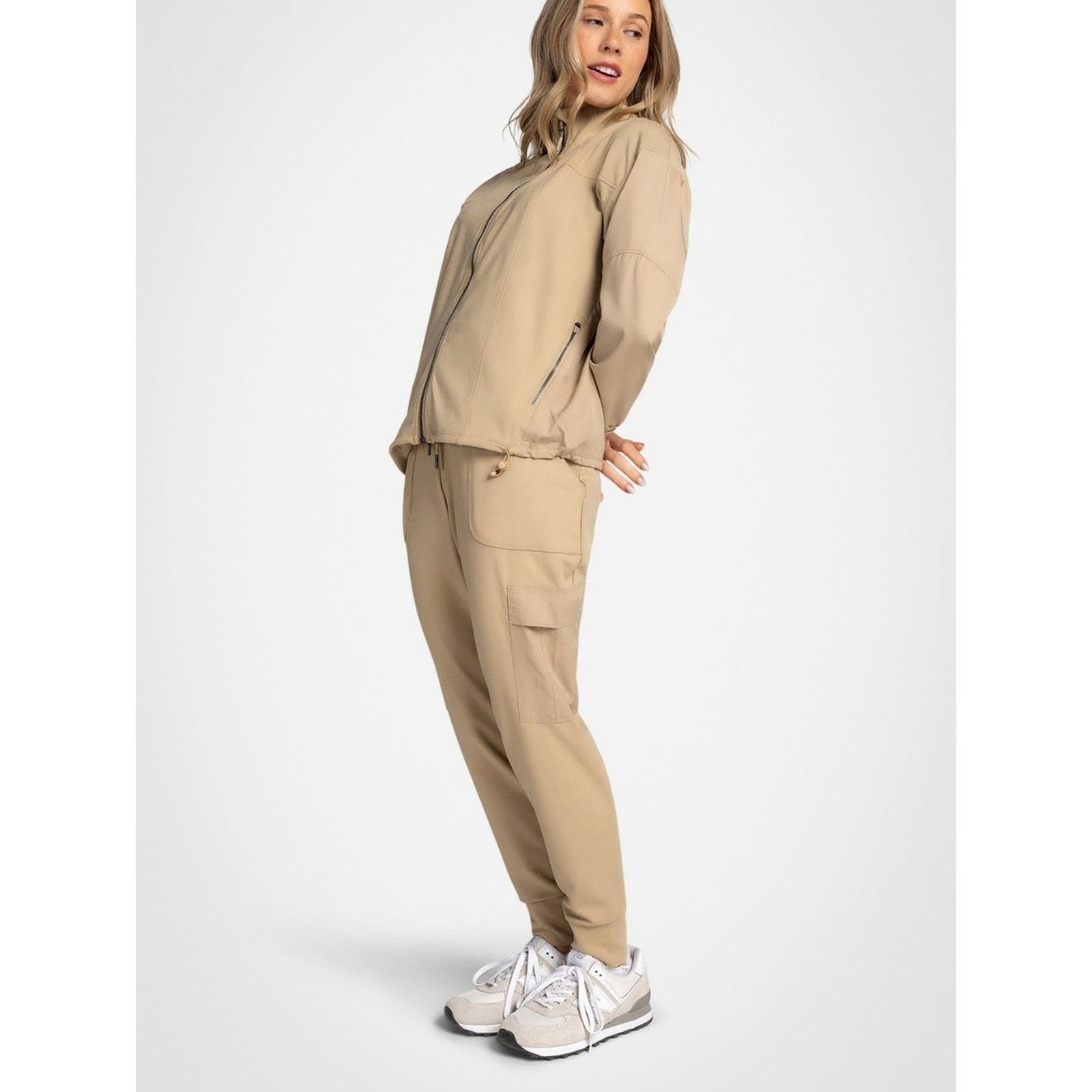 Kyodan Kyodan Ridge Cargo Jogger Drawstring Pants Taupe Gray Med Size 32" / US 10 / IT 46 - 2 Thumbnail
