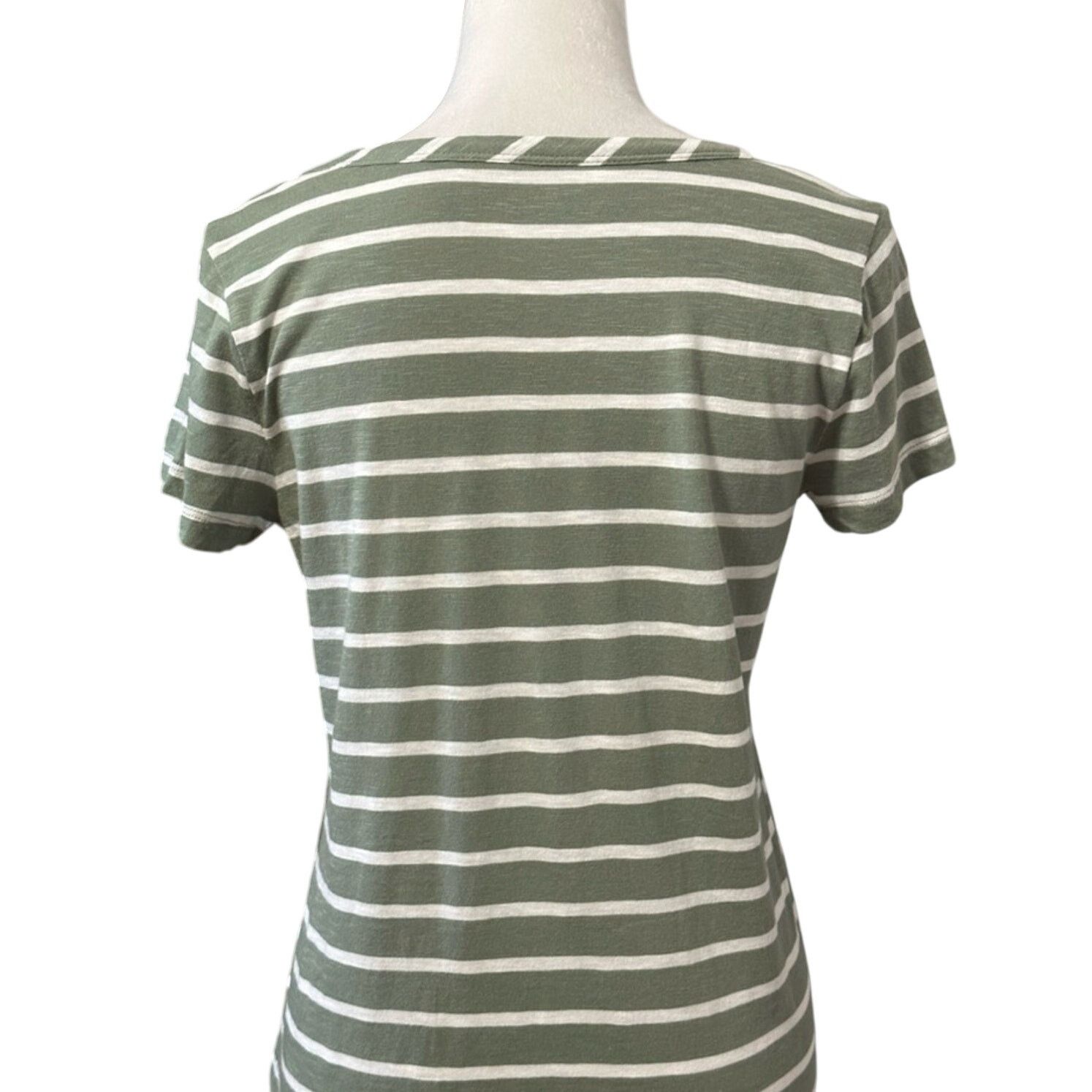 Other Caslon T-Shirt Crew Neck Striped Green White Women's S NWT Size S / US 4 / IT 40 - 5 Thumbnail