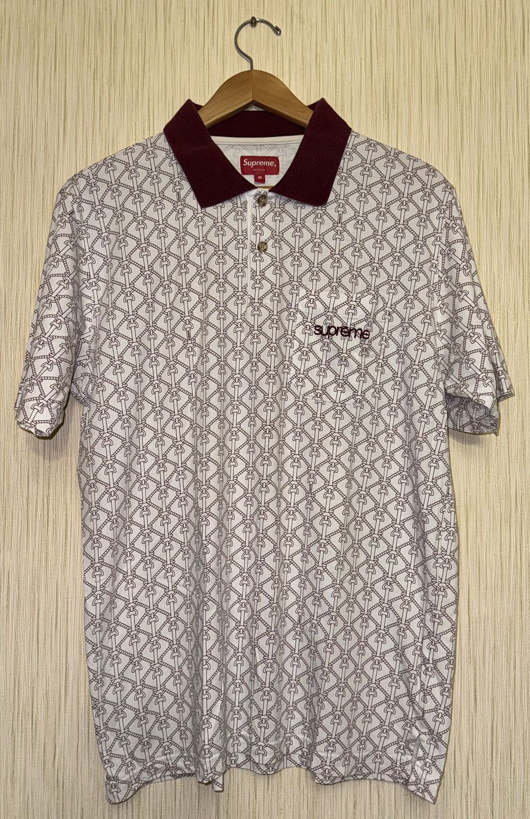Supreme Supreme Rare SS16 rope print polo Size US M / EU 48-50 / 2 - 3 Thumbnail