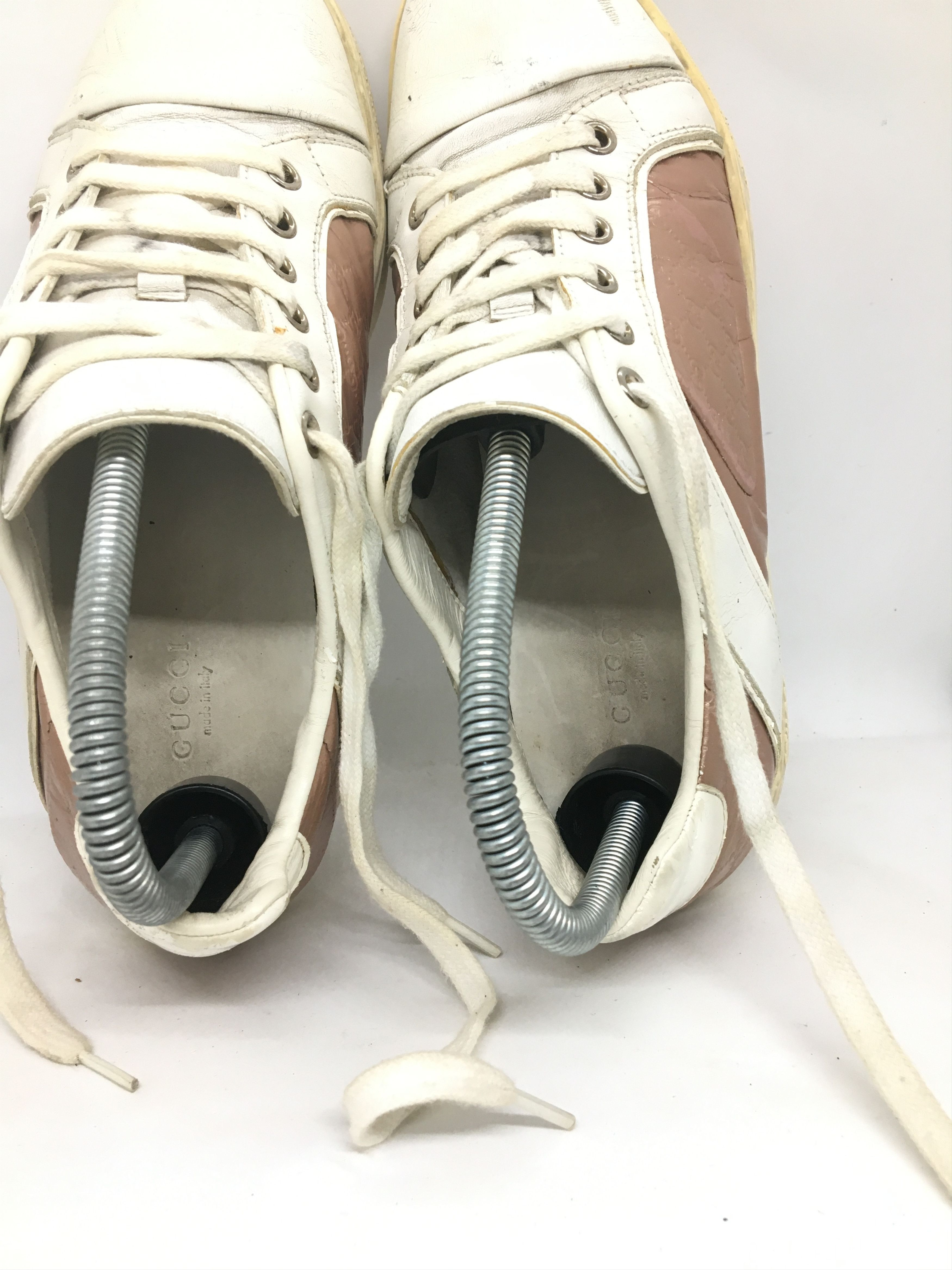 Gucci GUCCI sneakers white maroon Size US 6 / EU 39 - 1 Thumbnail
