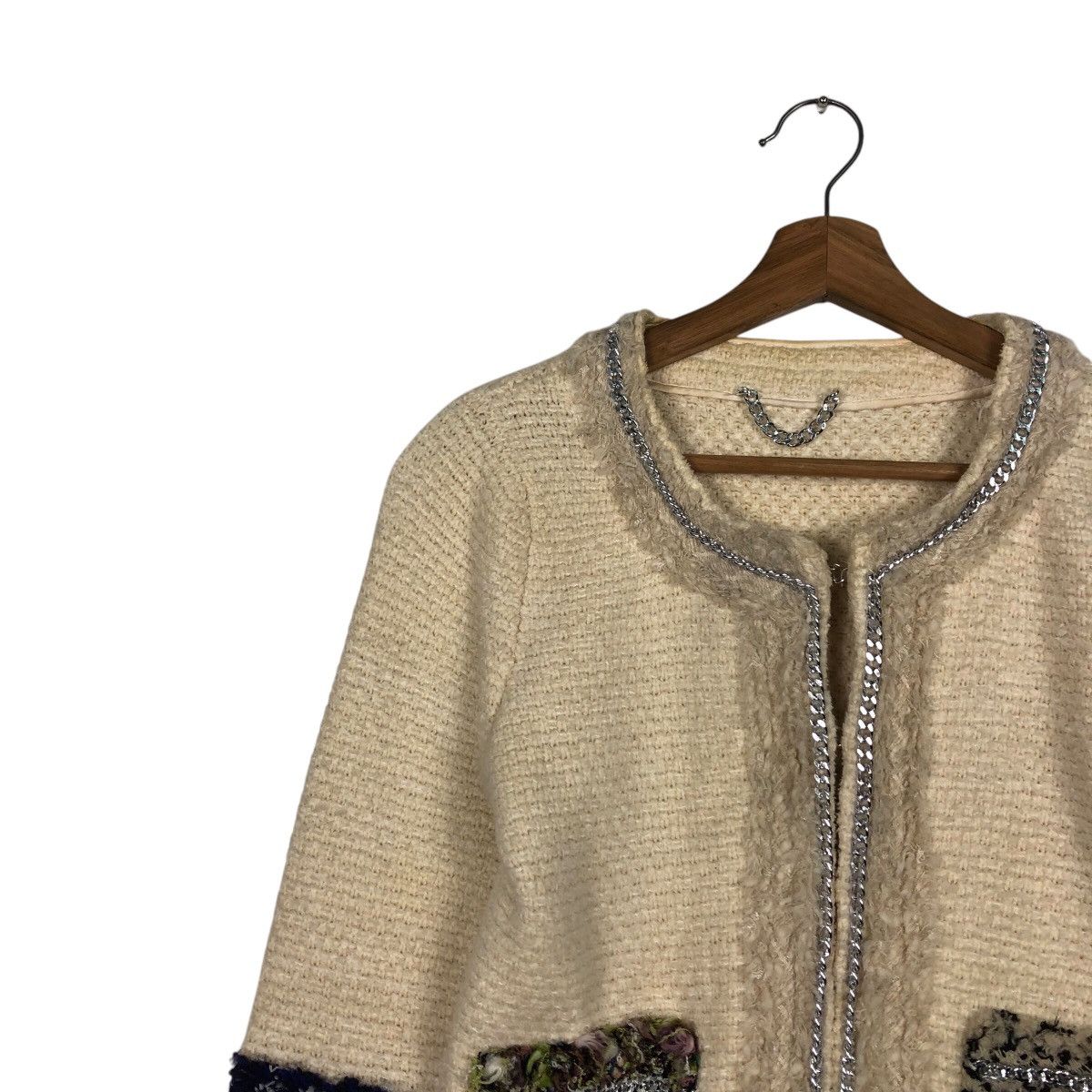 Japanese Brand 📌Vintage Knit Cropped Jacket Tweed Macphee Size M / US 6-8 / IT 42-44 - 8 Thumbnail