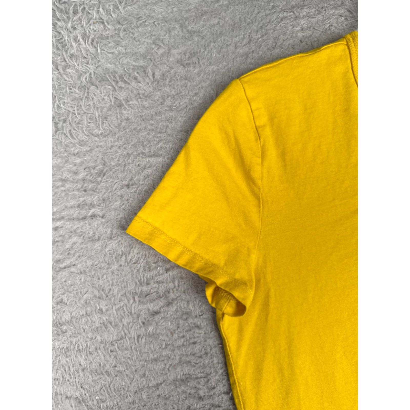 Ralph Lauren Lauren Ralph Lauren Shirt Women Medium Yellow Crew Neck Cotton Crest Logo City Short Sleeve Regular Knit Cotton Shirt Size M / US 6-8 / IT 42-44 - 3 Thumbnail