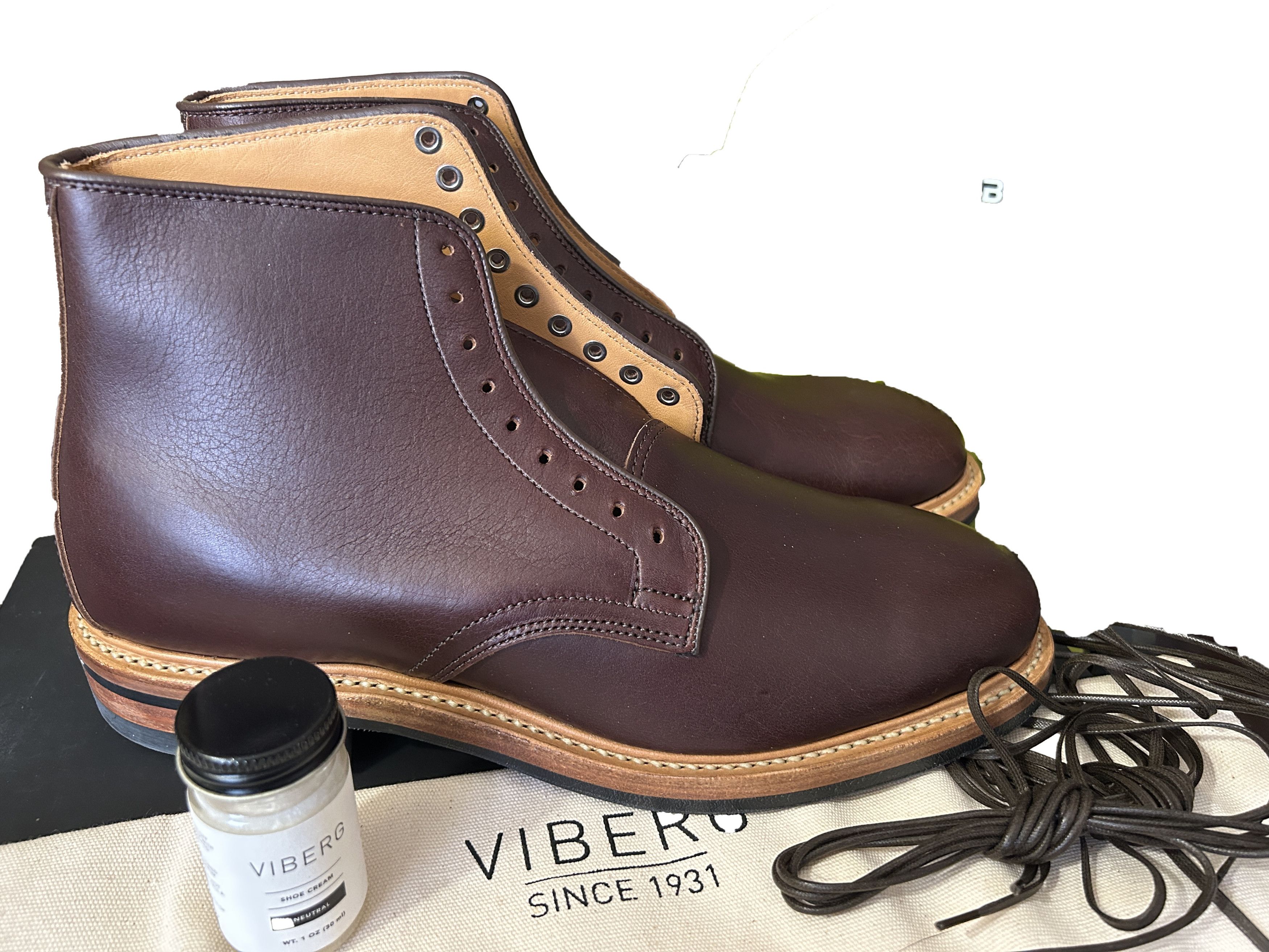 Viberg Service Boots Brown Derby Snuff Calf Leather 2020 Chukka Size US 9 / EU 42 - 2 Thumbnail