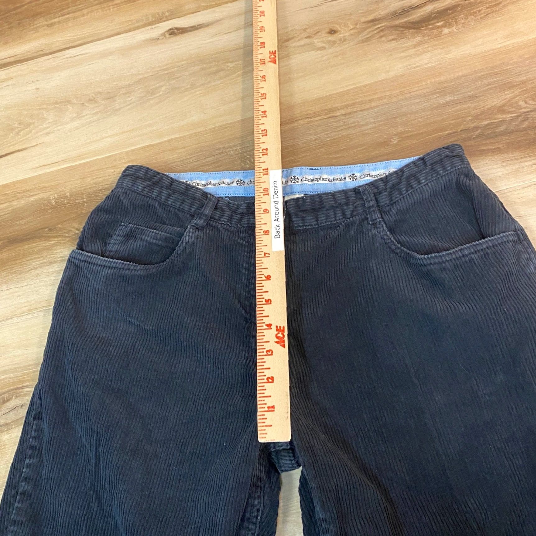 Vintage VINTAGE Christopher & Banks Corduroy Pants Womens 8 Straight Leg Casual Gray Pants Ladies 8 Corduroy Straight Leg Vintage Womens Size 30" / US 8 / IT 44 - 4 Thumbnail