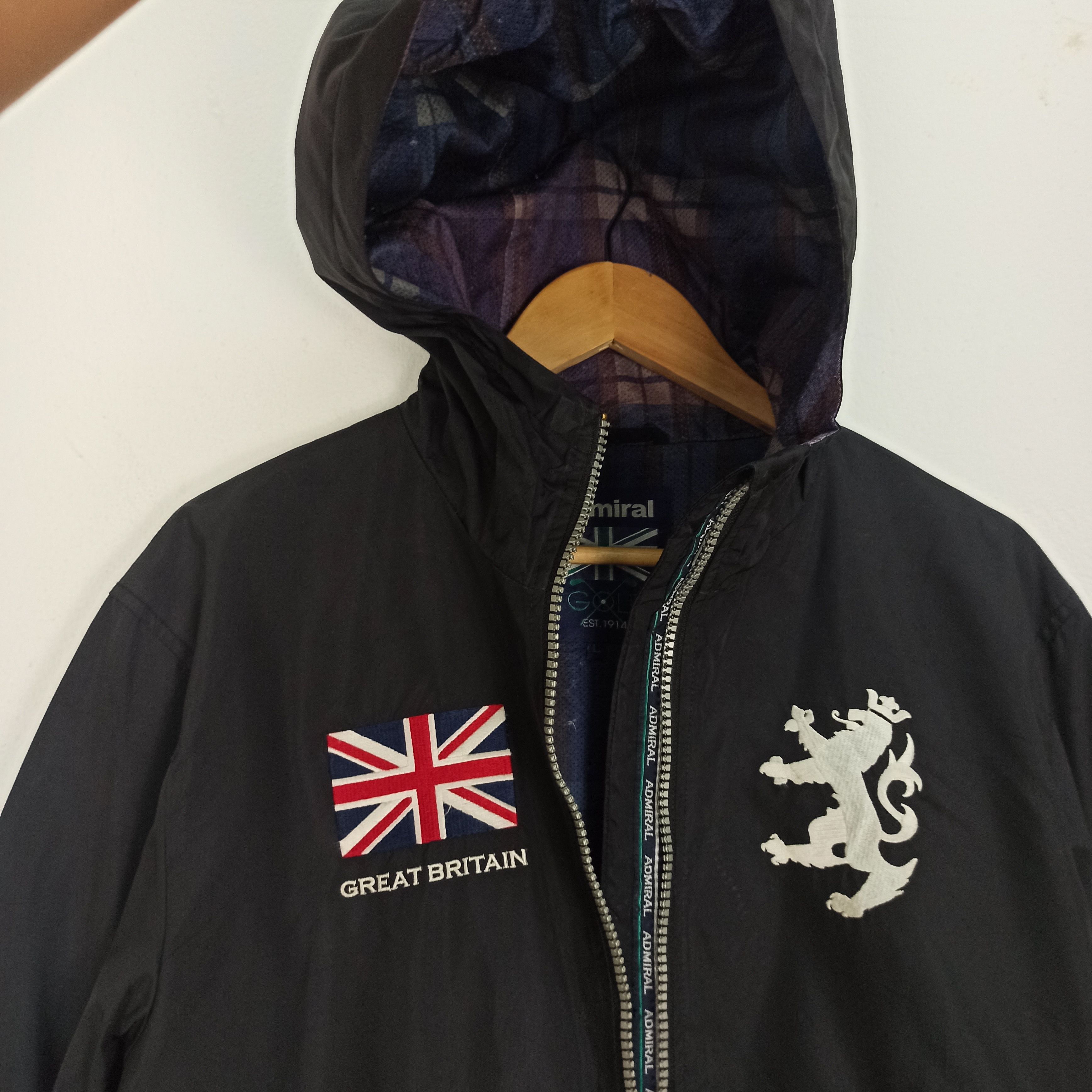 Japanese Brand Rare Admiral Golf Jacket Great Britain Logo Size US L / EU 52-54 / 3 - 4 Thumbnail