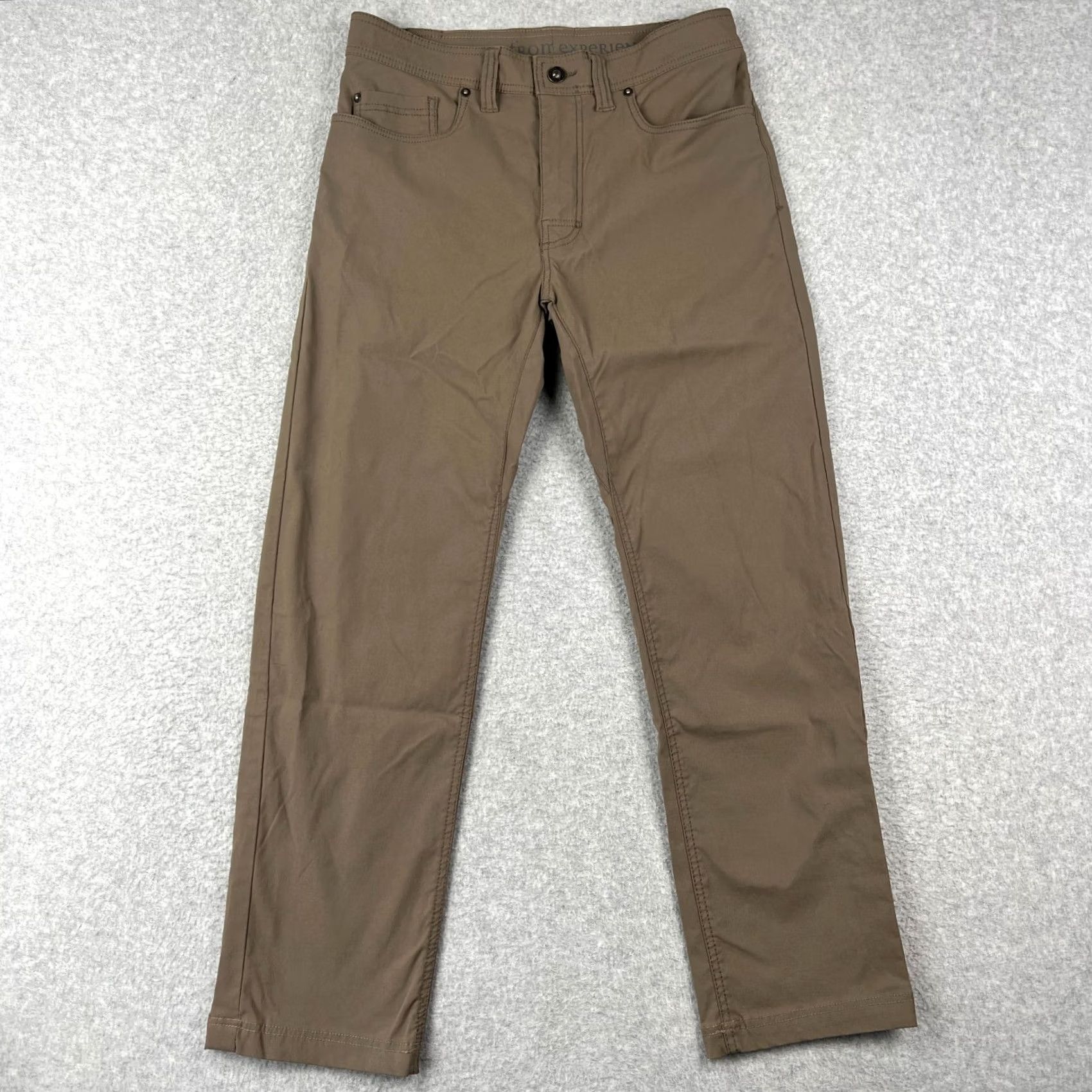 Prana Prana Pants Mens Slim 32x28 Beige Stretch Hiking Trail Outdoors Fishing Brion II Size US 32 / EU 48 - 2 Thumbnail