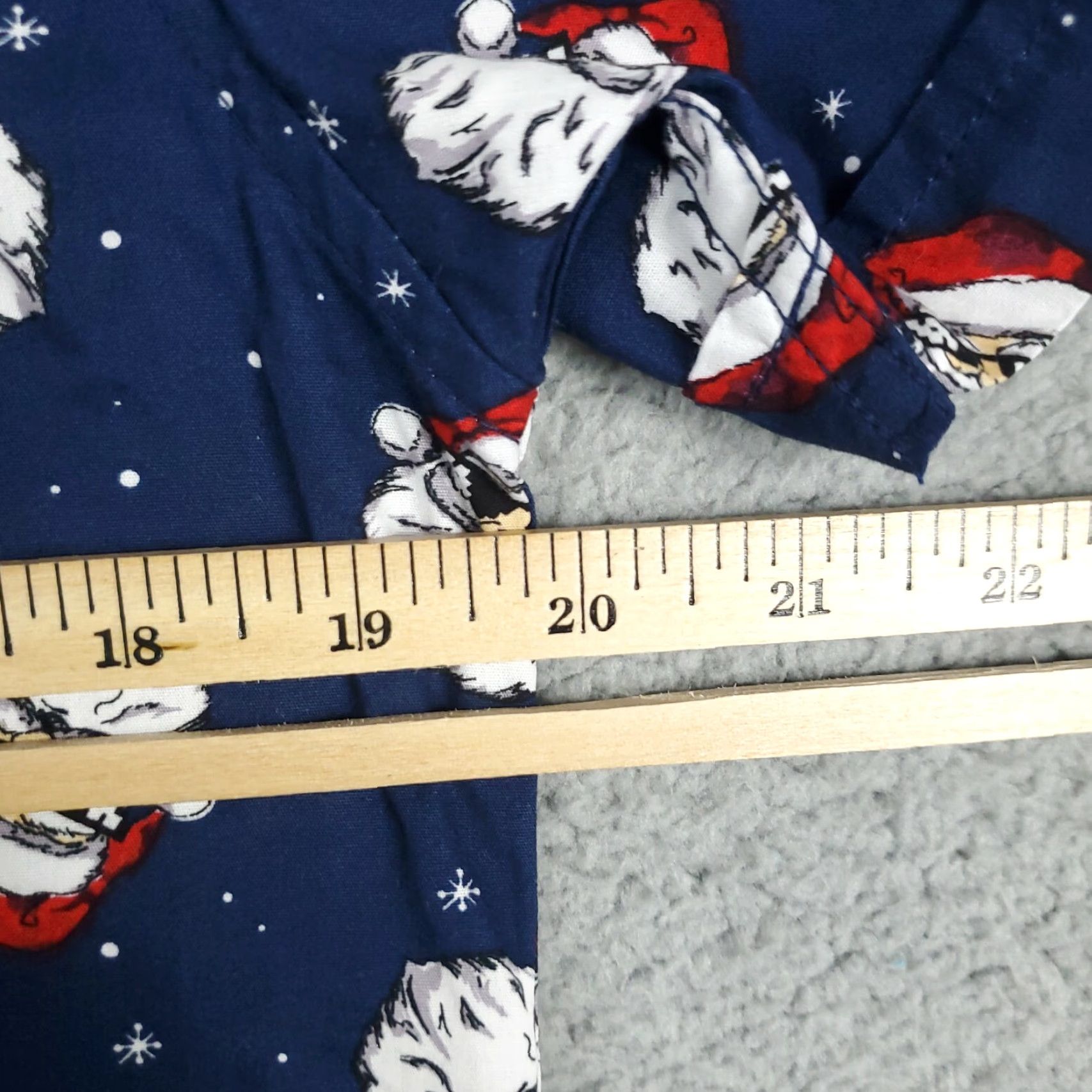 Denime VINTAGE Denim & Flower Shirt Men S Blue All Over Santa Christmas Button-Up Short Sleeve - Note: The item is not vintage per specs; avoid mislabeling. Size US S / EU 44-46 / 1 - 6 Thumbnail