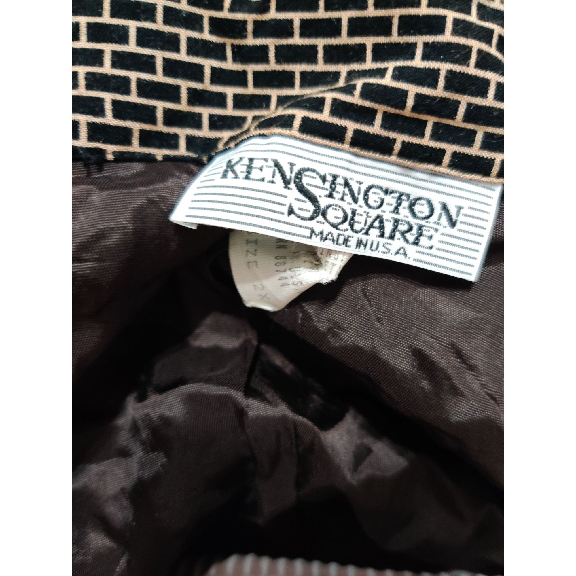 Vintage Vintage Kensington Square Plus Size 2X Black Baroque Graphic Size XXL / US 16-18 / IT 52-54 - 7 Thumbnail