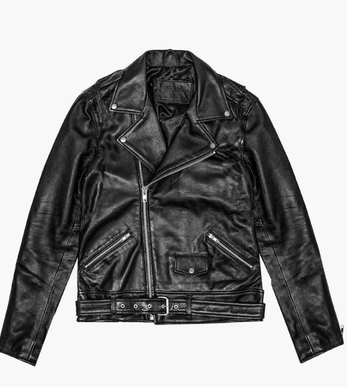 Kollar Clothing Kollar Clothing Classic Matte Leather Biker Jacket Size US L / EU 52-54 / 3 - 1 Thumbnail