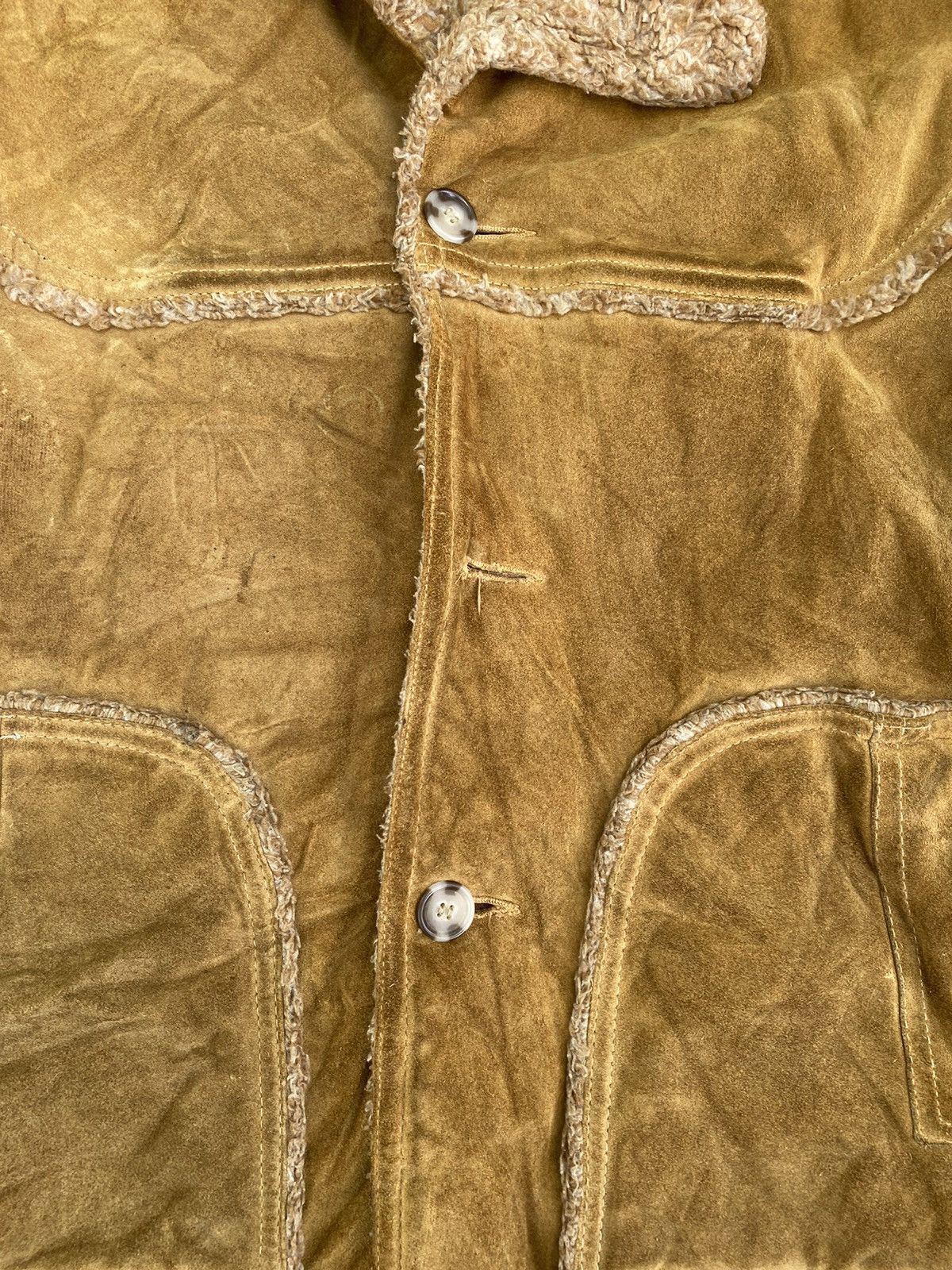 Genuine Leather × Vintage Vtg Heavy Leather Jacket Size US M / EU 48-50 / 2 - 10 Thumbnail
