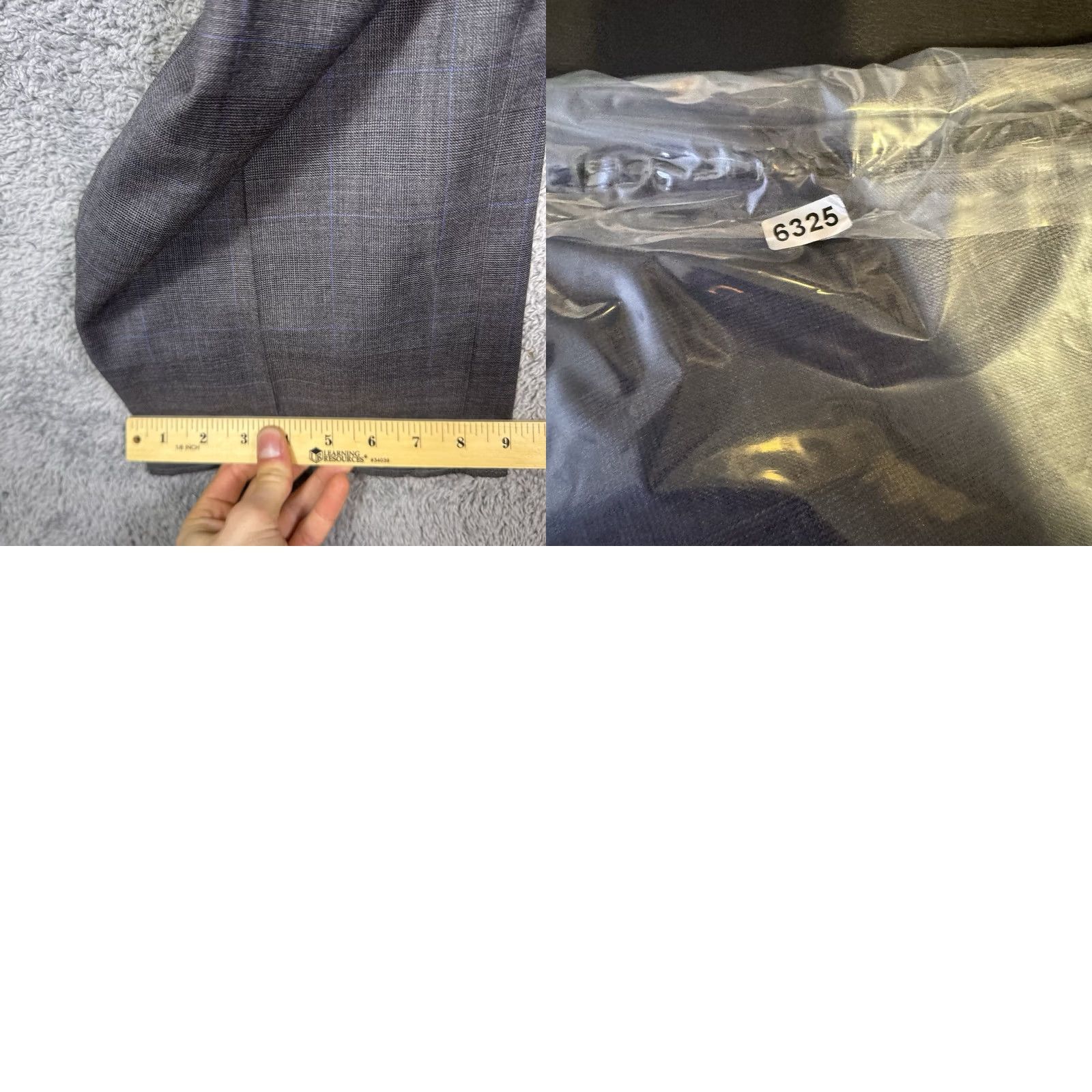 Ralph Lauren Lauren Ralph Lauren Mens Pants 45x36 Unhemmed Wool Dress Slacks Windowpane Size US 44 / EU 60 - 9 Thumbnail