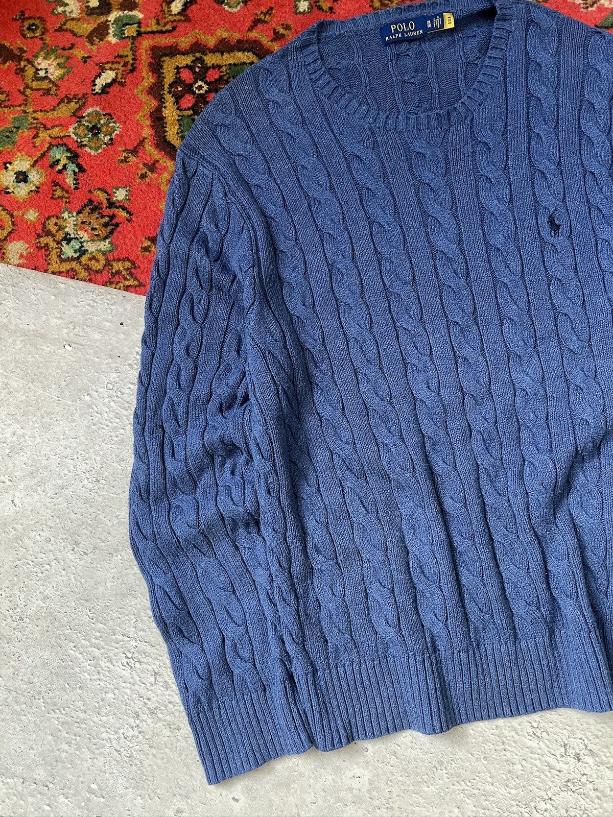 Polo Ralph Lauren Polo Ralph Lauren knitted cable old money sweater y2k Size US XL / EU 56 / 4 - 2 Thumbnail