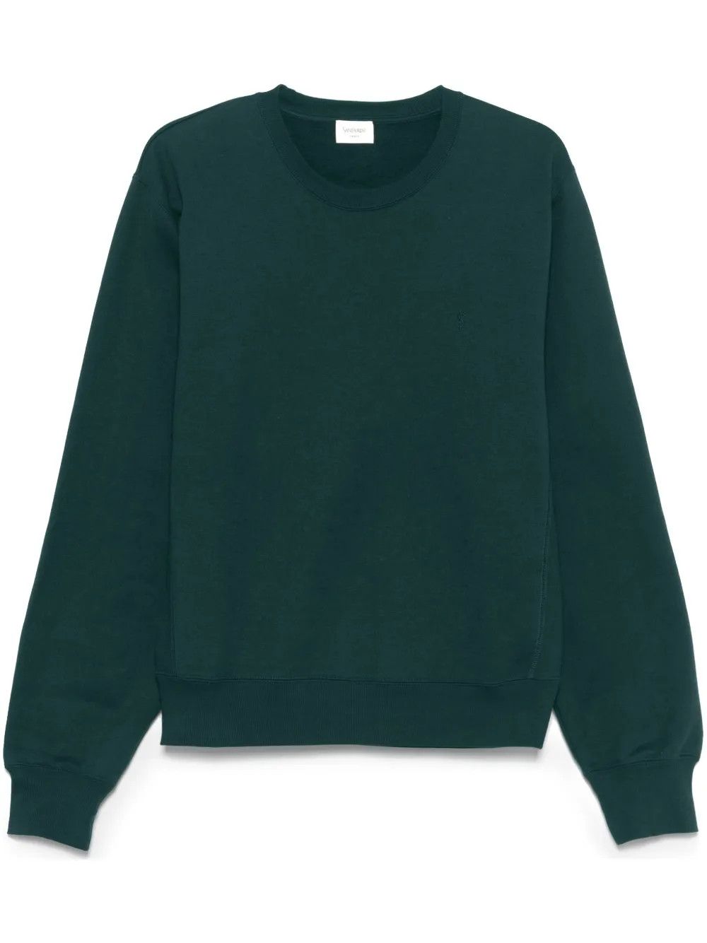Saint Laurent Paris o1bcso1str1025 Cassandre Sweatshirt in Dark Green Size US XS / EU 42 / 0 - 1 Thumbnail