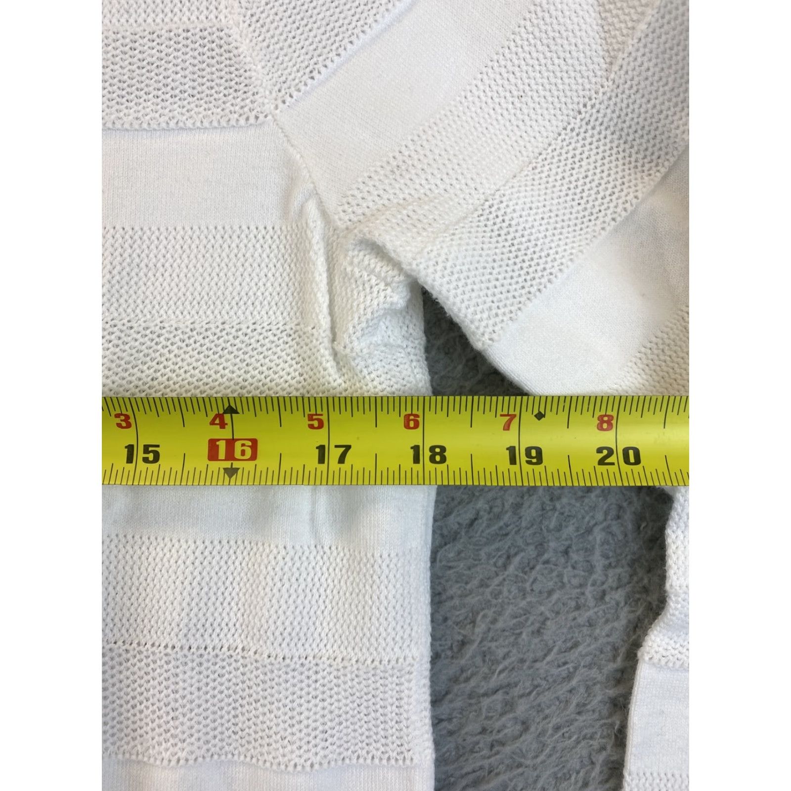 Tommy Hilfiger Tommy Hilfiger Women's Large White Pima Cotton Long Sleeve Pullover Sweater Lightweight Casual Size L / US 10 / IT 46 - 6 Thumbnail