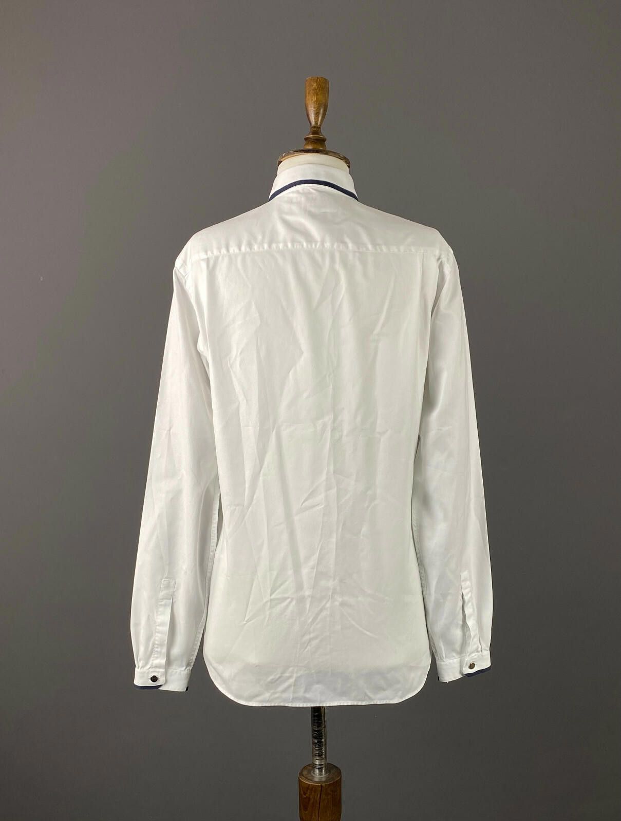 The Kooples The Kooples White Cotton Fitted Button Down Shirt Size M Size M / US 6-8 / IT 42-44 - 7 Thumbnail