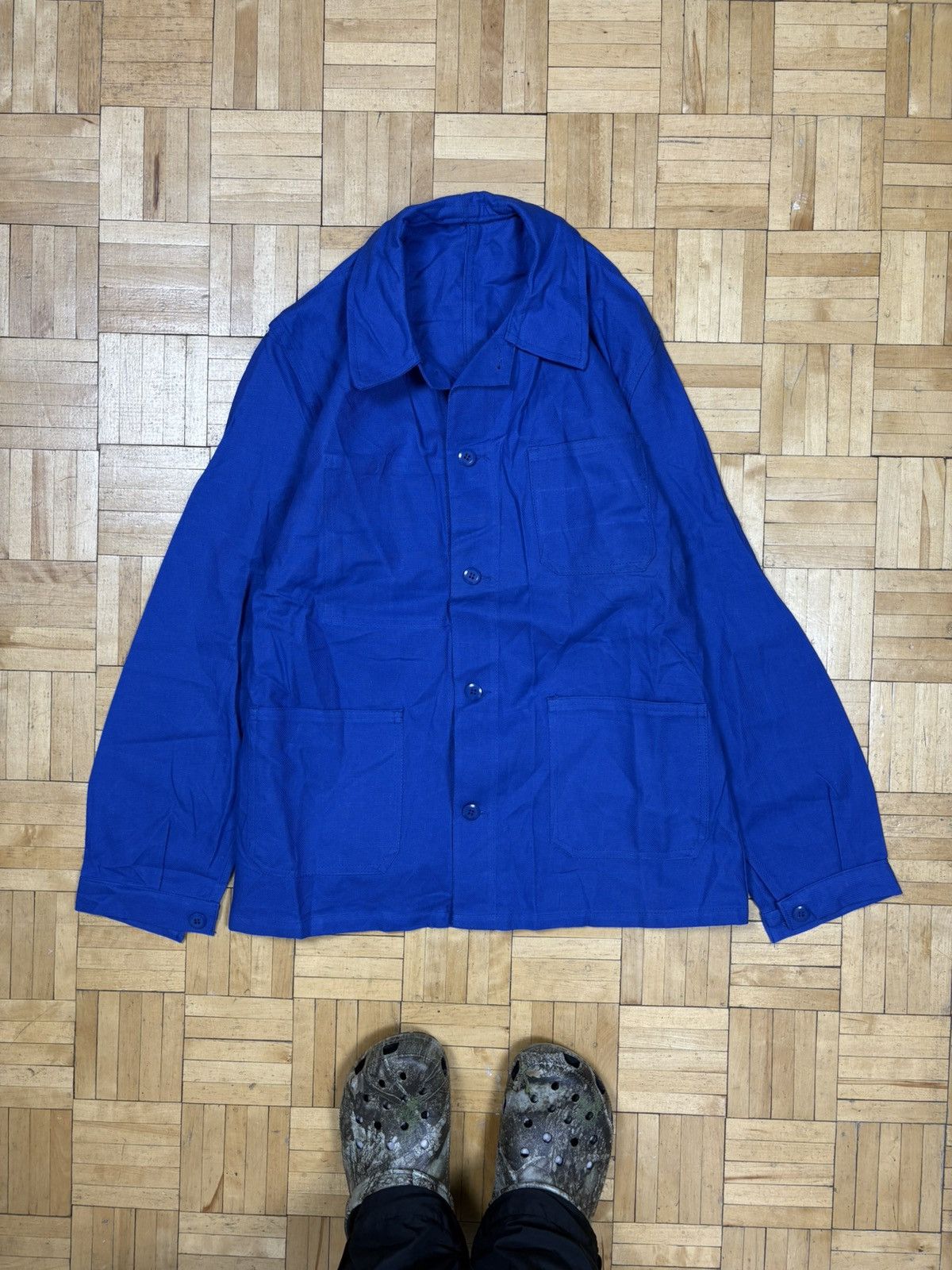 Le Laboureur le pelerin 70s vintage French chore coat jacket Size US M / EU 48-50 / 2 - 2 Thumbnail