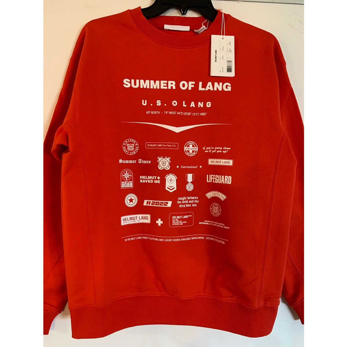 Helmut Lang HELMUT LANG BADGE CREWNECK SWEATSHIRT Size US XS / EU 42 / 0 - 8 Thumbnail