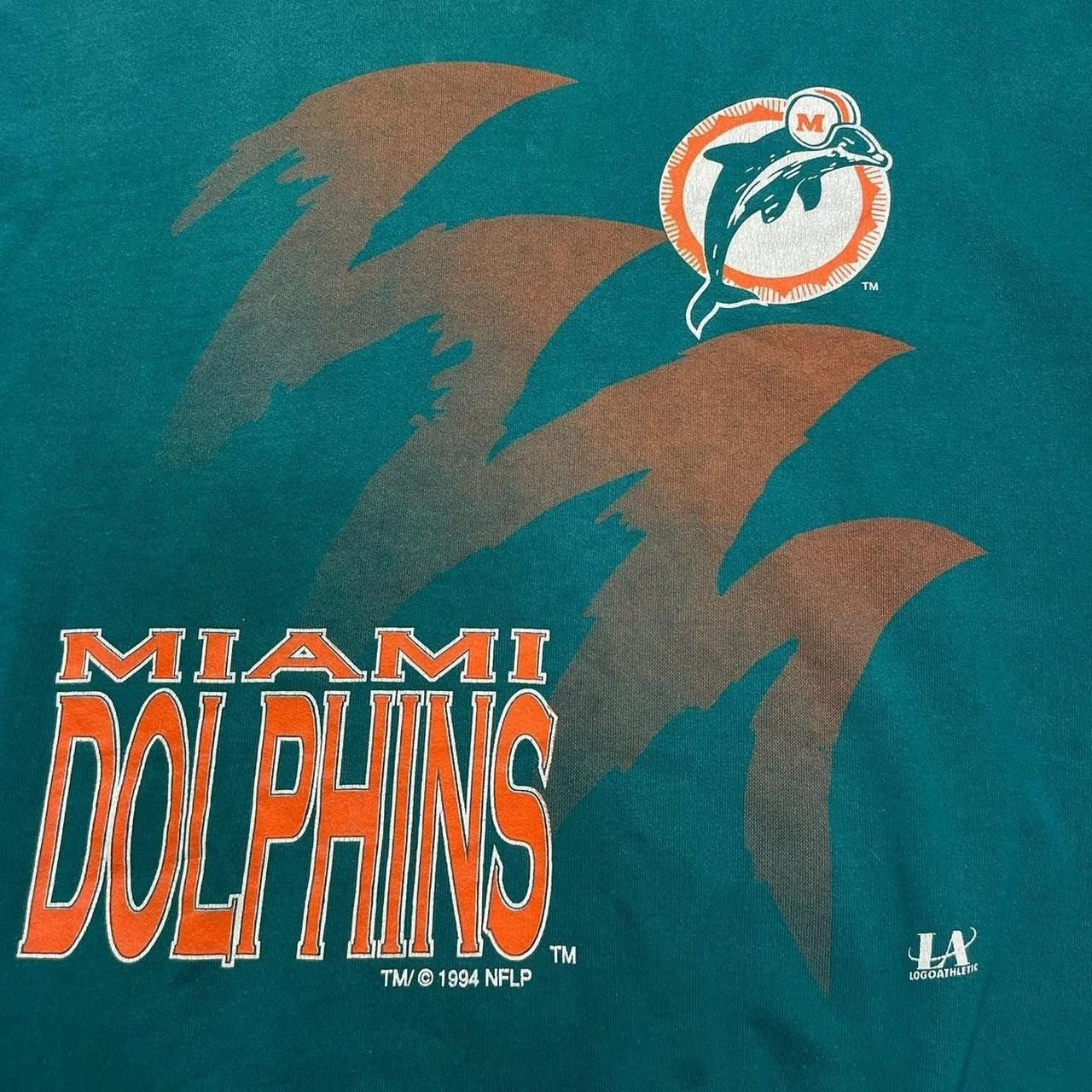 Logo Athletic × NFL × Vintage Vintage Miami Dolphins Shark Tooth Logo Athletic Crewneck Size US XL / EU 56 / 4 - 3 Thumbnail