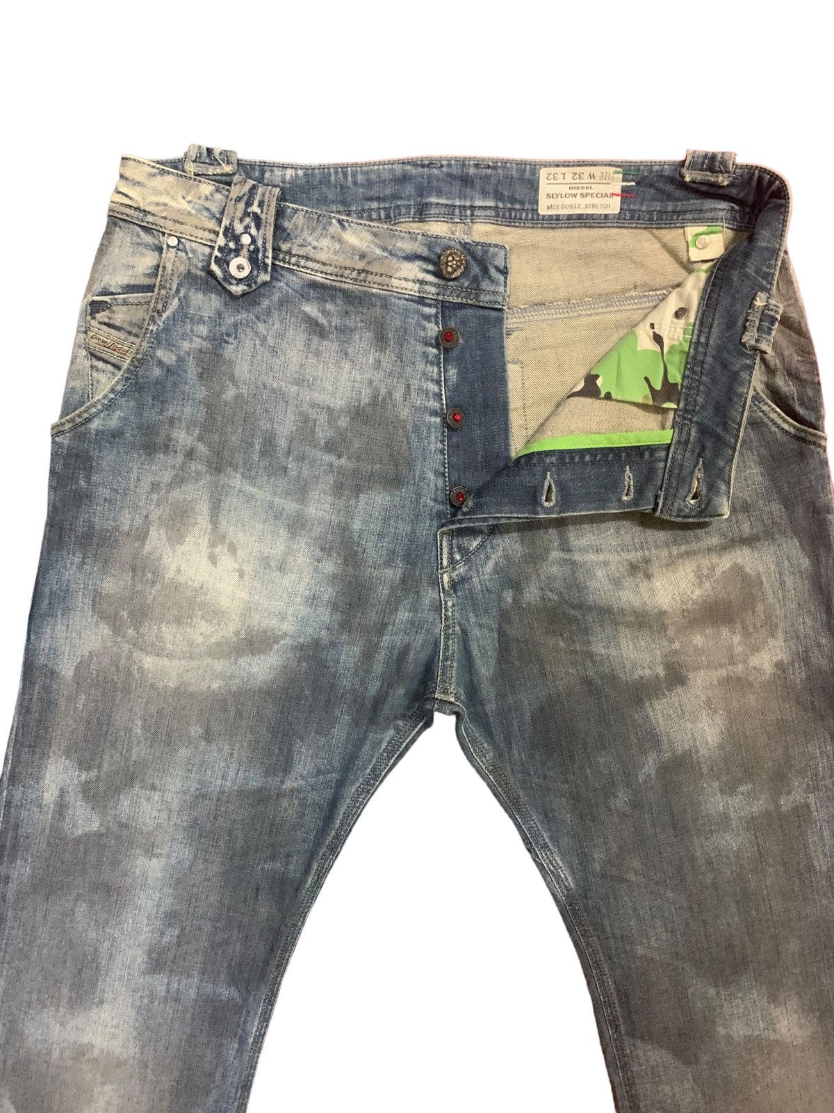 Diesel × Diesel Black Gold 🔥Rare🔥 Diesel ButtonFly Grey Mud Wash Jeans Size US 31 - 3 Thumbnail
