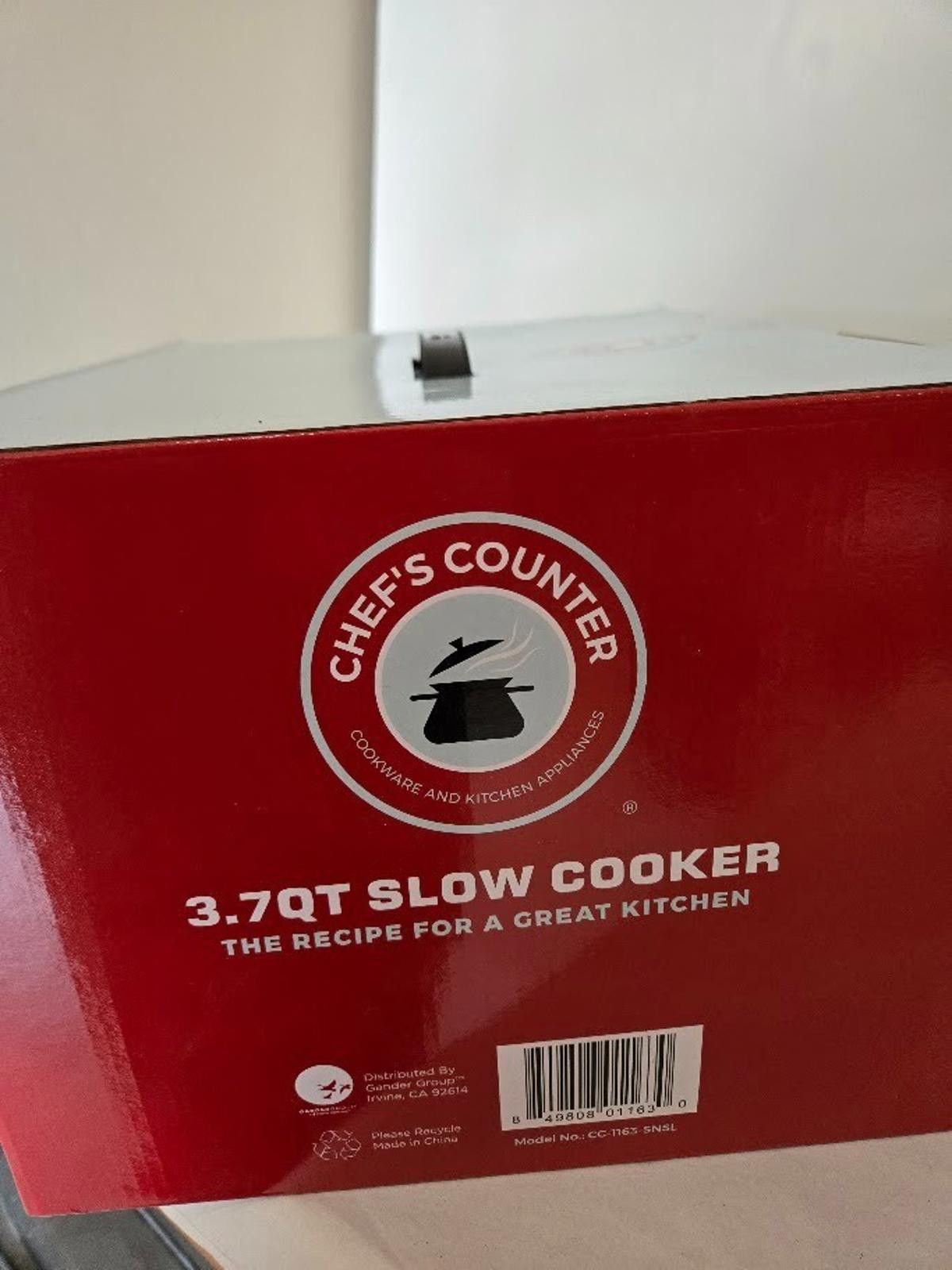 Other Chef's Counter Slow Cooker Crock Pot 3.7 Qt NEW in Box Size ONE SIZE - 3 Thumbnail