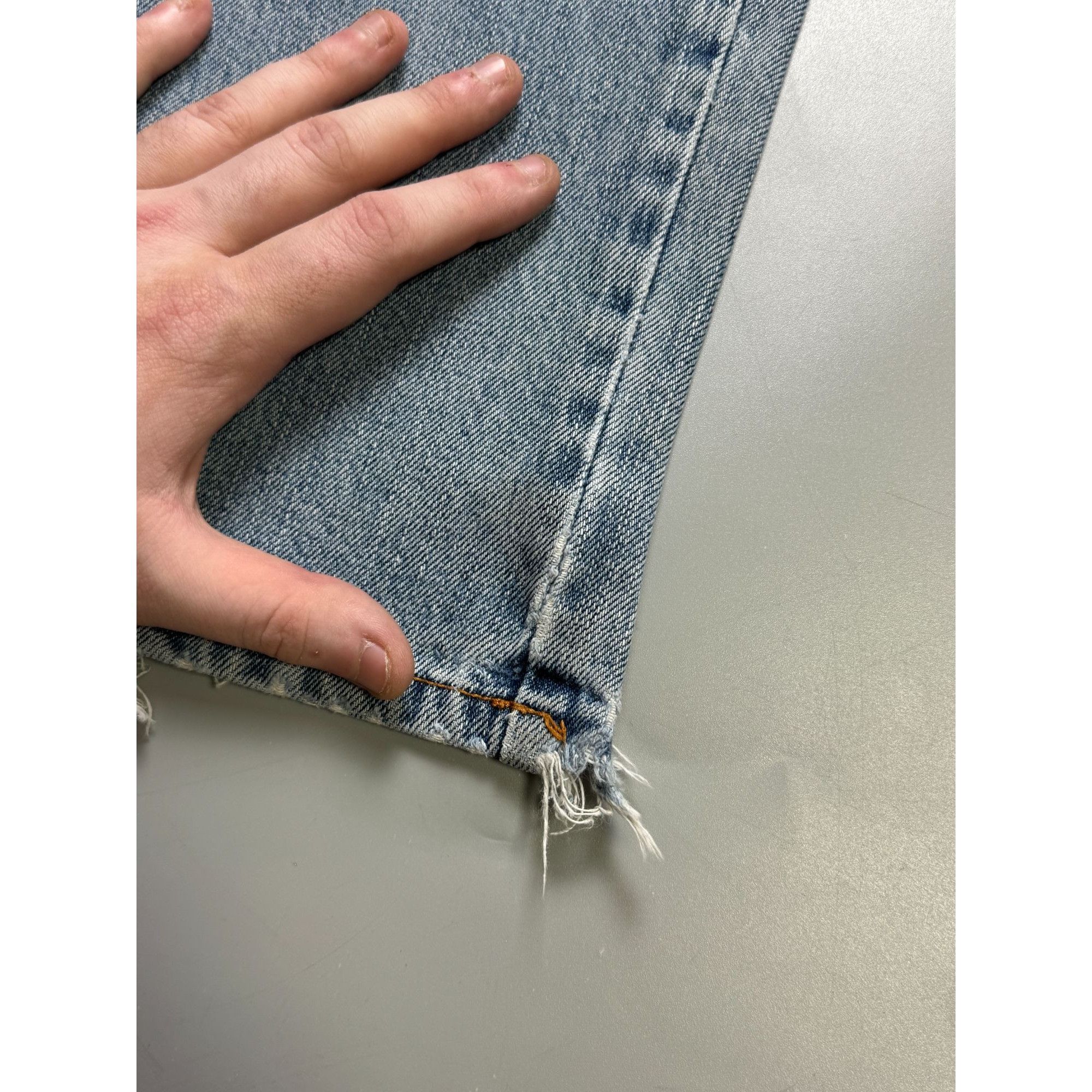 Wrangler Wrangler Texas Light Wash Distressed Denim Jeans (Y1139) Size US 30 / EU 46 - 5 Thumbnail