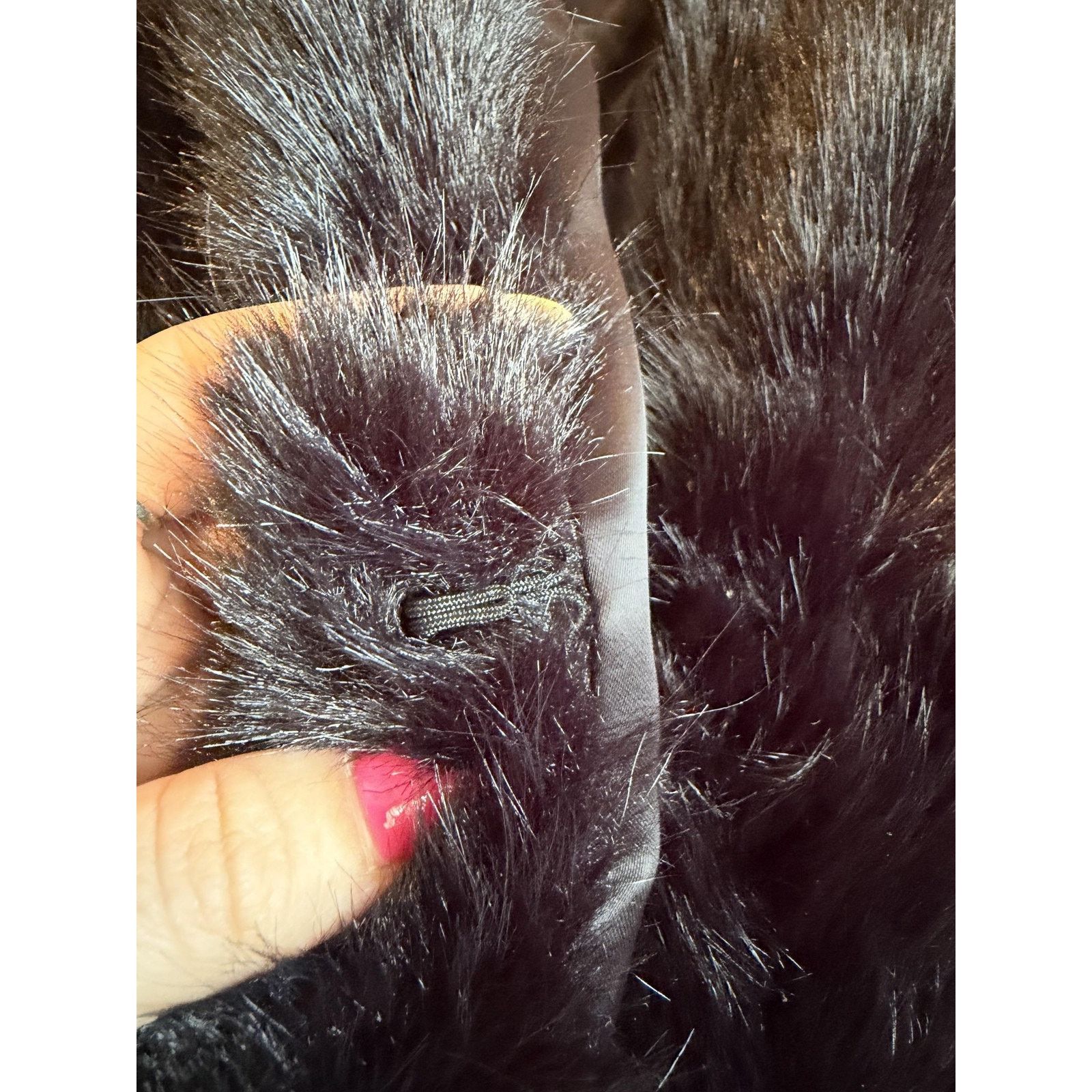 Mango Mango Womens Faux Fur Cropped Jacket XL Size XL / US 12-14 / IT 48-50 - 4 Thumbnail