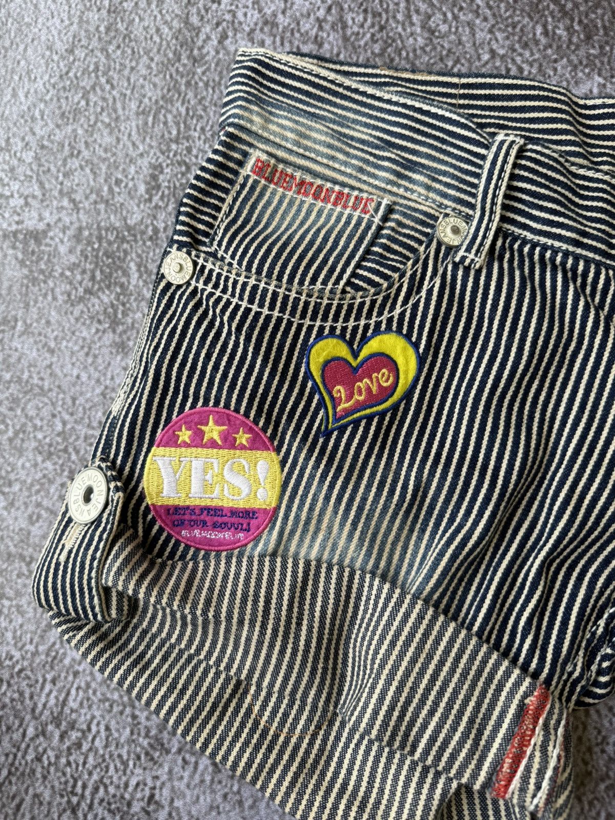 Other Blue Moon Blue Short Stripe Patch Ifsixwasnine Styled Size 32" / US 10 / IT 46 - 5 Thumbnail