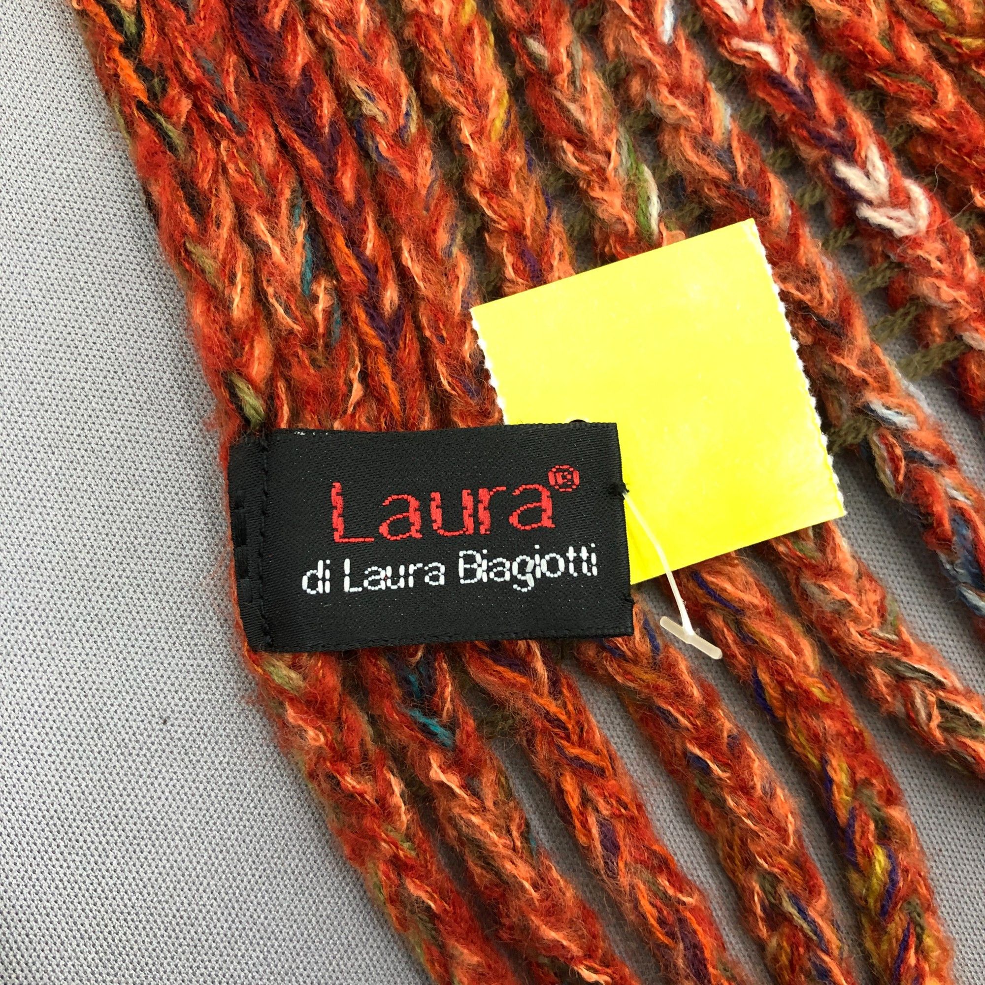 Vintage Vintage Laura Biagiotti Scarf Muffler Knit Wool Scarves Size ONE SIZE - 5 Thumbnail