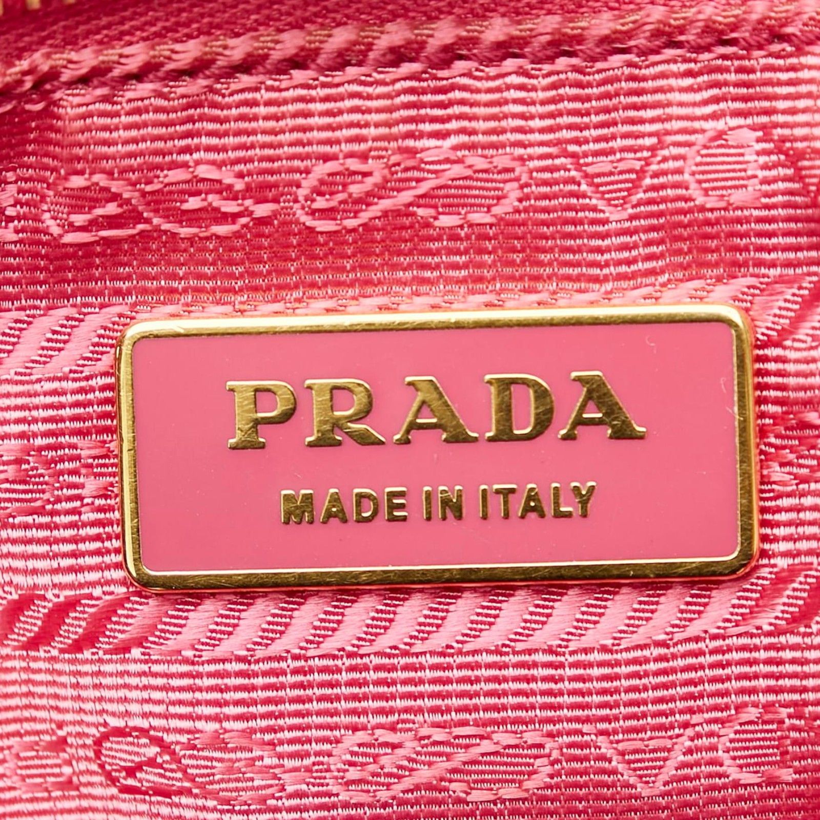 Prada Prada - Ribbon Pink Handbag Tote Leather Nappa Gold Hardware Size ONE SIZE - 4 Thumbnail