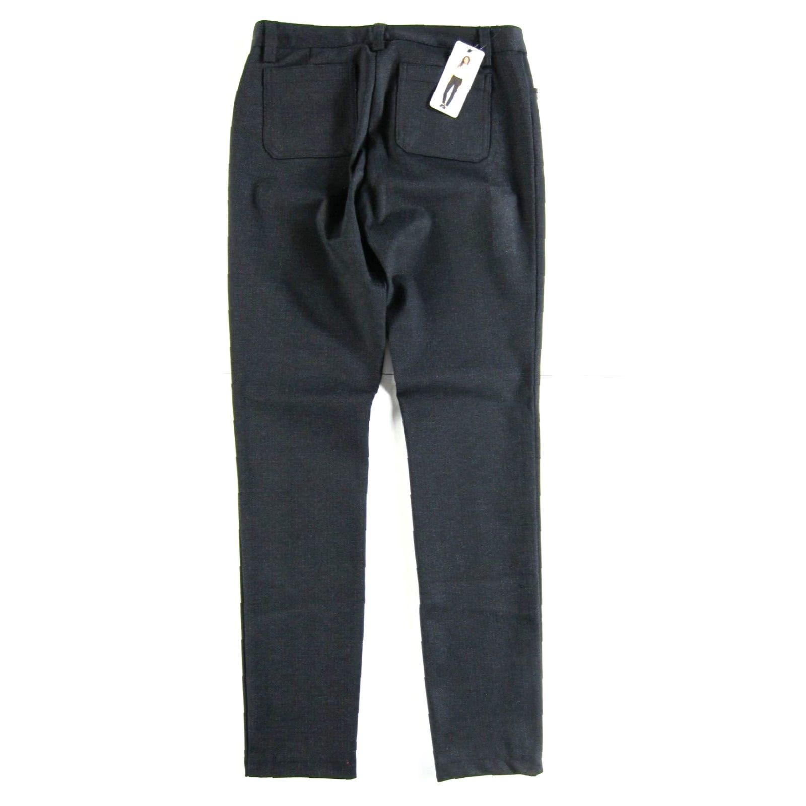 Andrew Marc NWT Andrew Marc Charcoal Black Stretch Slim Chino Work Pant Women 4 Size 27" / US 4 / IT 40 - 2 Thumbnail