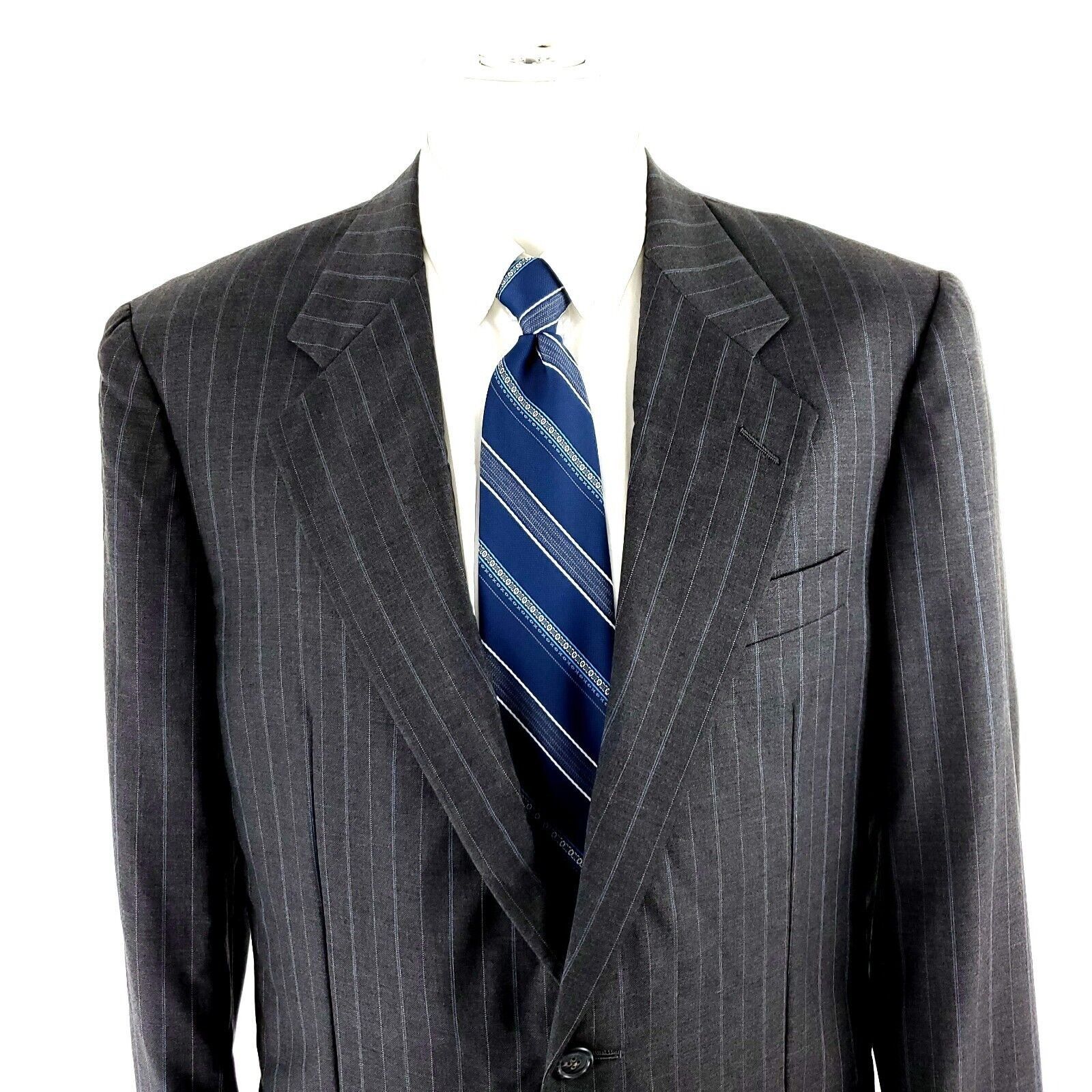 Hickey Freeman Hickey Freeman Loro Piana Super 120s Wool 2 Button Suit Jack Size 40R - 1 Thumbnail