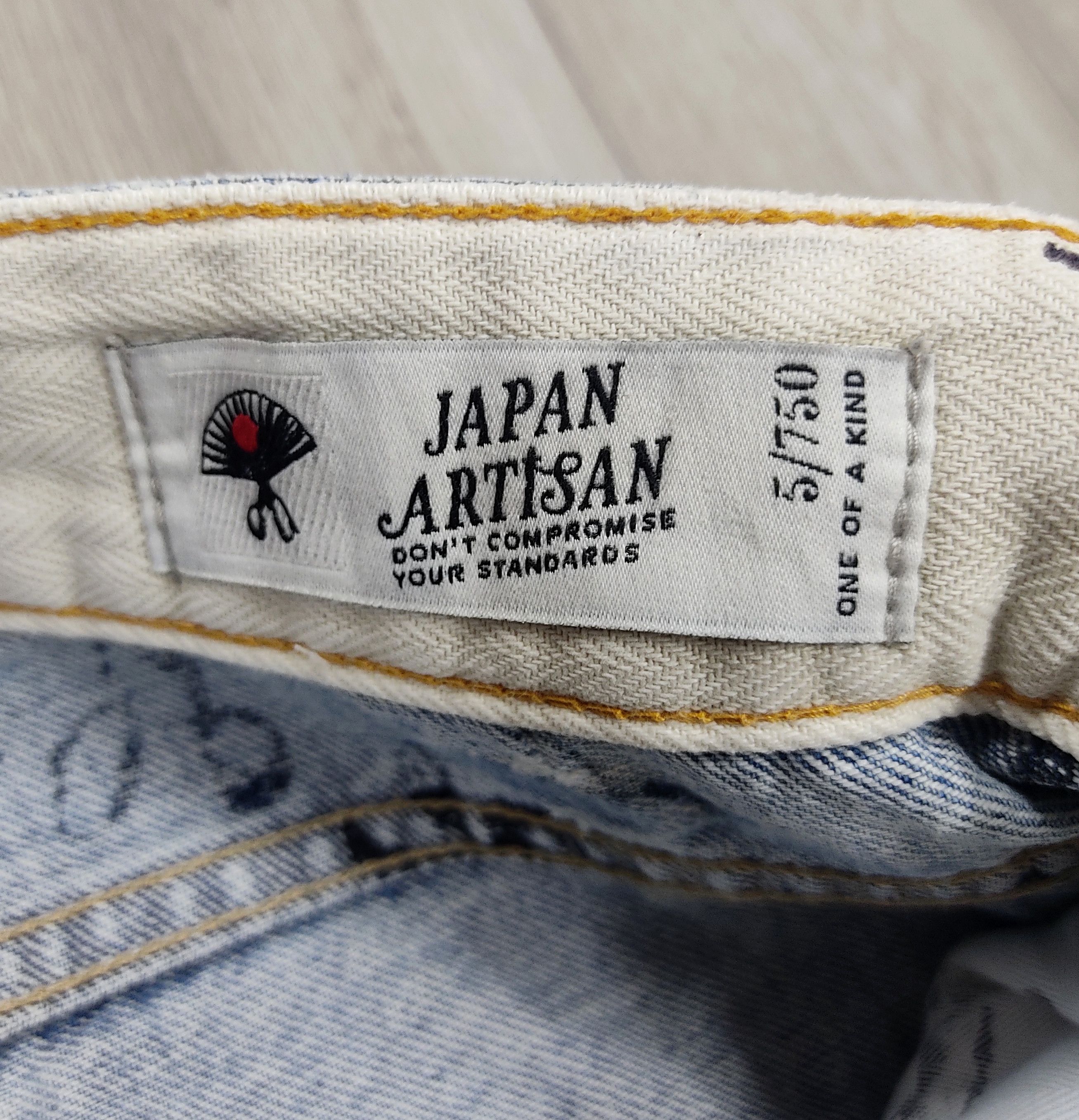 DENHAM DENHAM Razor Slim Japan Artisan Distressed Jeans Size US 30 / EU 46 - 6 Thumbnail