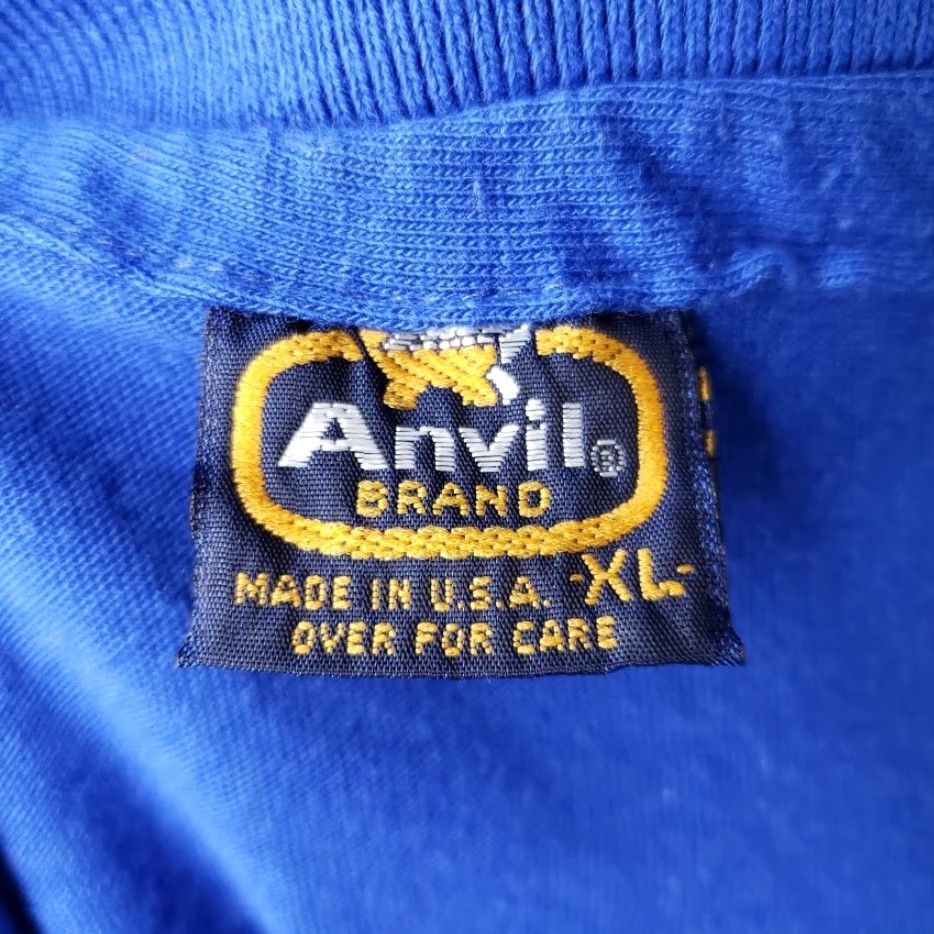 Anvil VINTAGE Thunder & Colt Hot Air Balloon Polo Shirt Mens M Blue Size US M / EU 48-50 / 2 - 7 Thumbnail