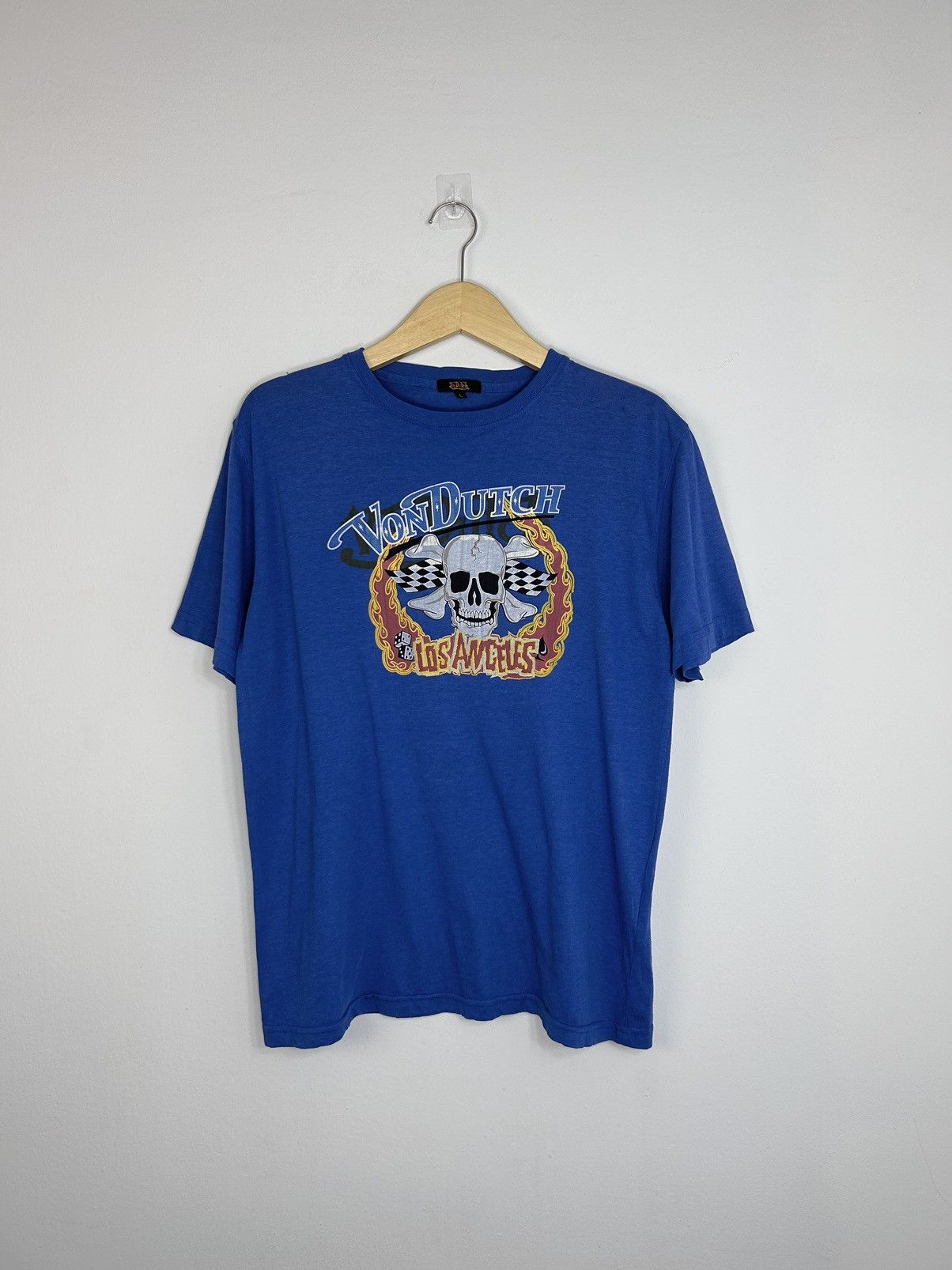 Streetwear × Vintage × Von Dutch Vintage Von Dutch Skull Design T 