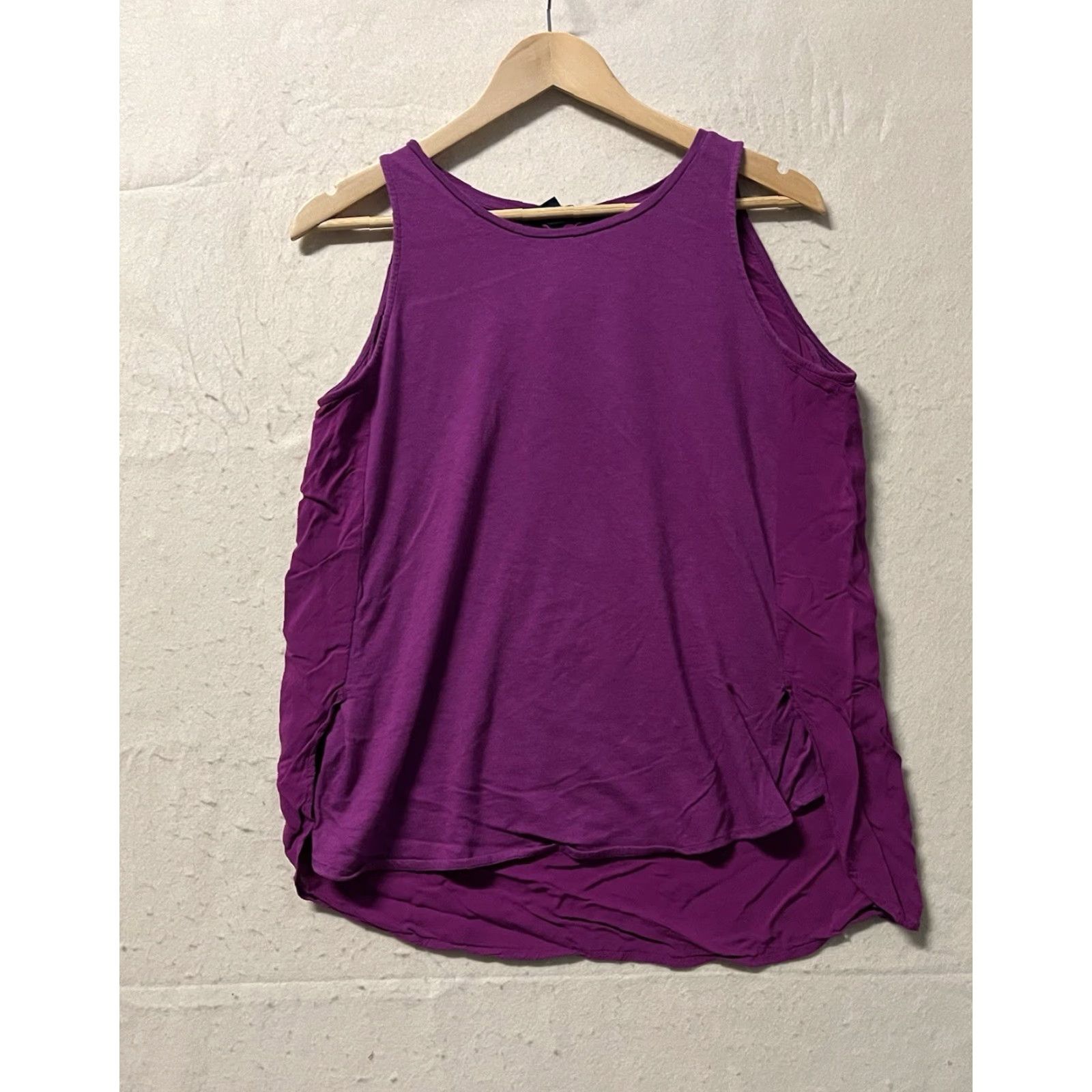 Gap Gap Blouse Womens Purple Sleeveless Medium Shirt Regular Cotton Blend M Size M / US 6-8 / IT 42-44 - 2 Thumbnail