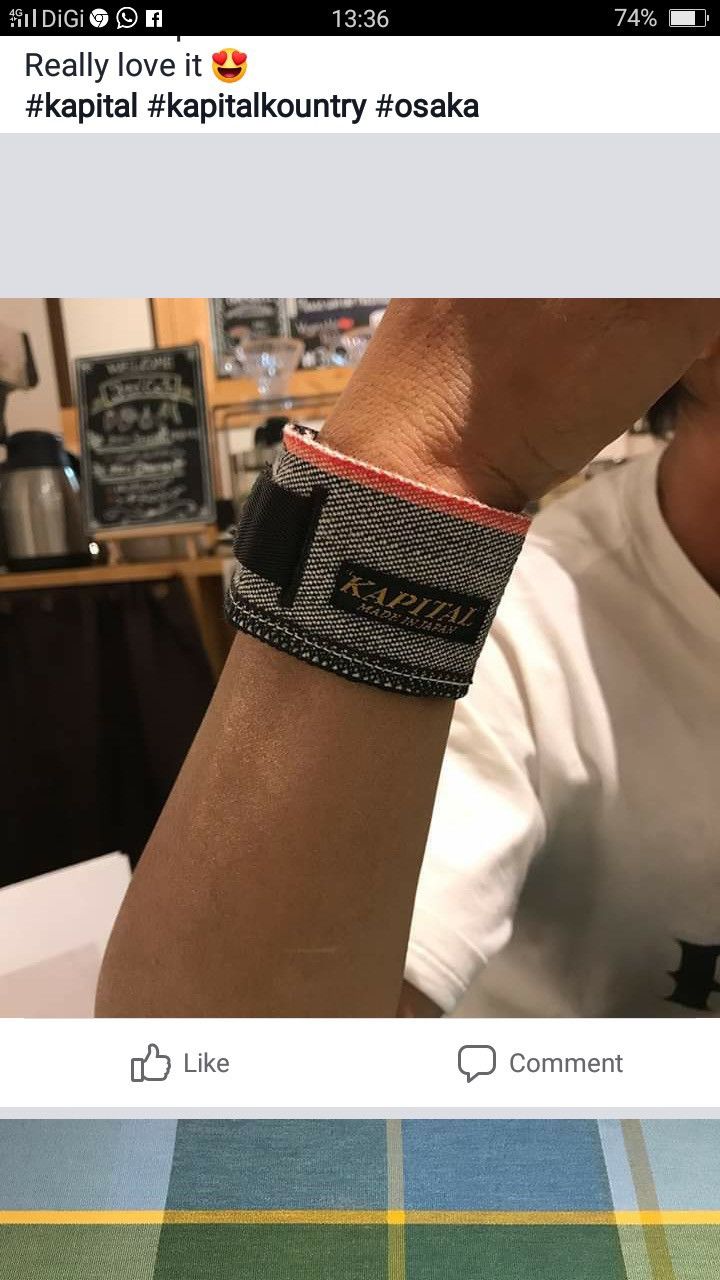 Kapital Kapital japan bracelet denim olive handmade Size ONE SIZE - 8 Thumbnail
