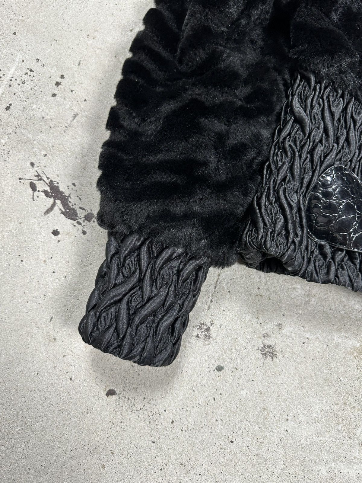 If Six Was Nine × Japanese Brand × Le Grande Bleu (L.G.B.) Vintage Y2K Faux Fur Bomber Jacket Japanese Style Belted Size US S / EU 44-46 / 1 - 3 Thumbnail