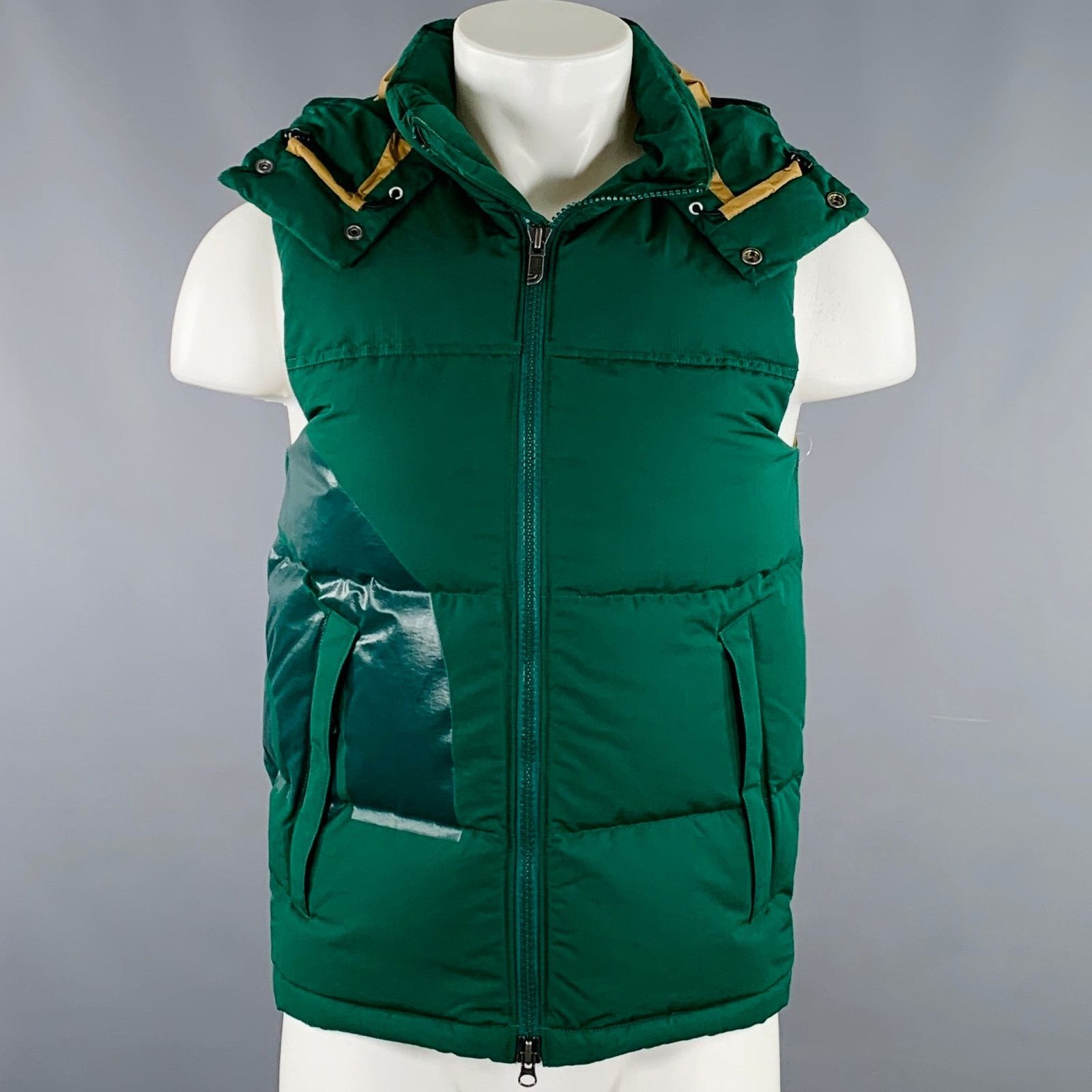 Junya Watanabe XS Green Quilted Cotton Nylon Vest Size US XS / EU 42 / 0 - 1 Thumbnail