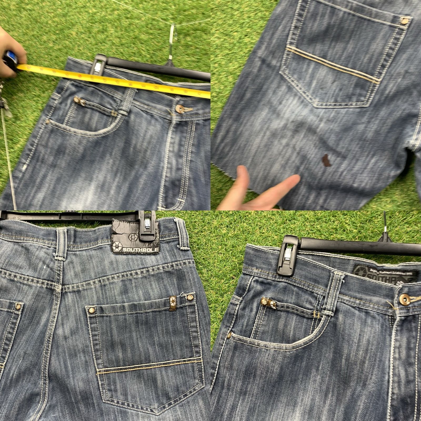 Southpole VINTAGE Southpole Jean Shorts Mens 36 Y2K Baggy Loose 90s Skater Goth Punk Cut Size US 36 / EU 52 - 8 Thumbnail