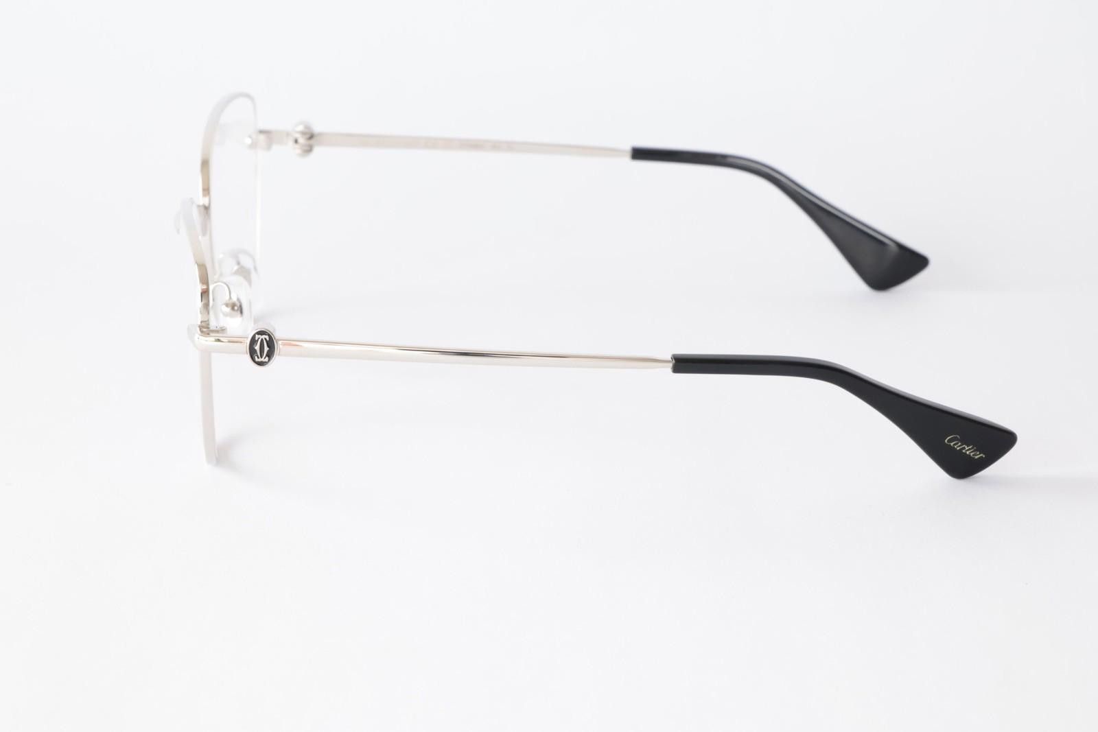 Cartier New Cartier eyewear optical eyeglasses CT0490O 002 silver xl Size ONE SIZE - 4 Thumbnail