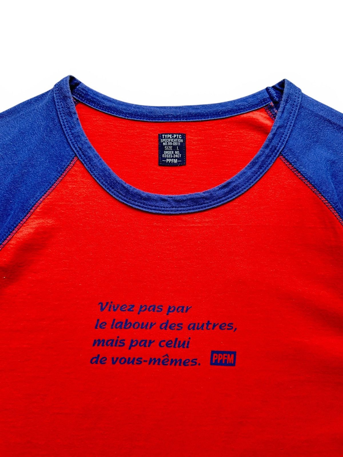 PPFM S/S 2000 PPFM raglan tee Size US M / EU 48-50 / 2 - 4 Thumbnail