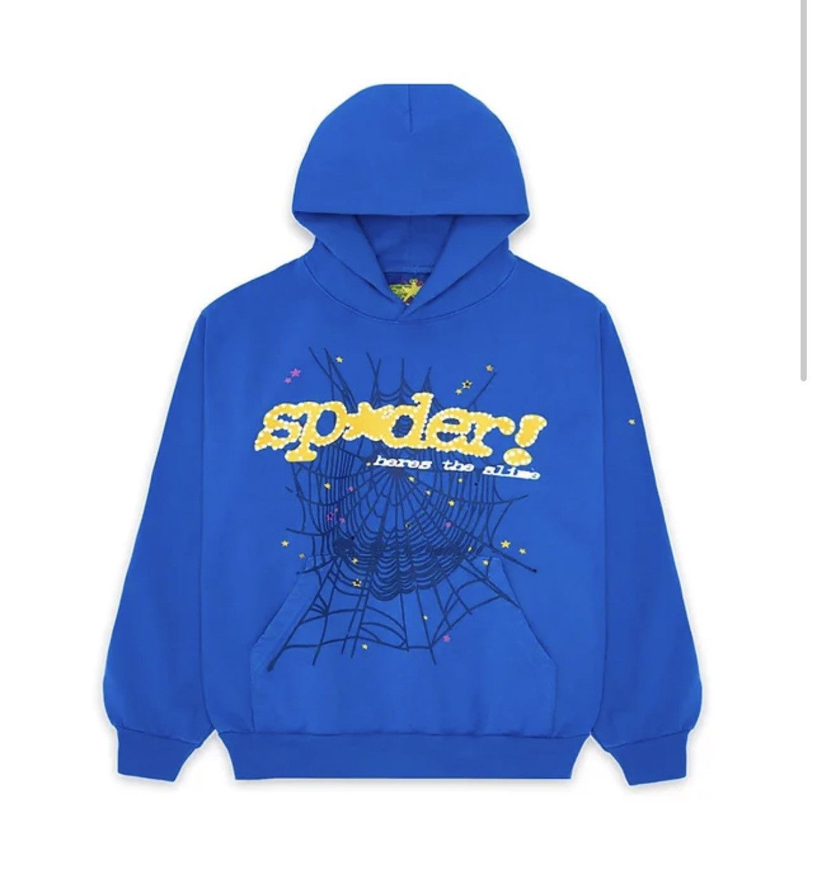 image of Spider Worldwide Spider Tc Blue Here’S The Slime Hoodie, Men's (Size Medium)