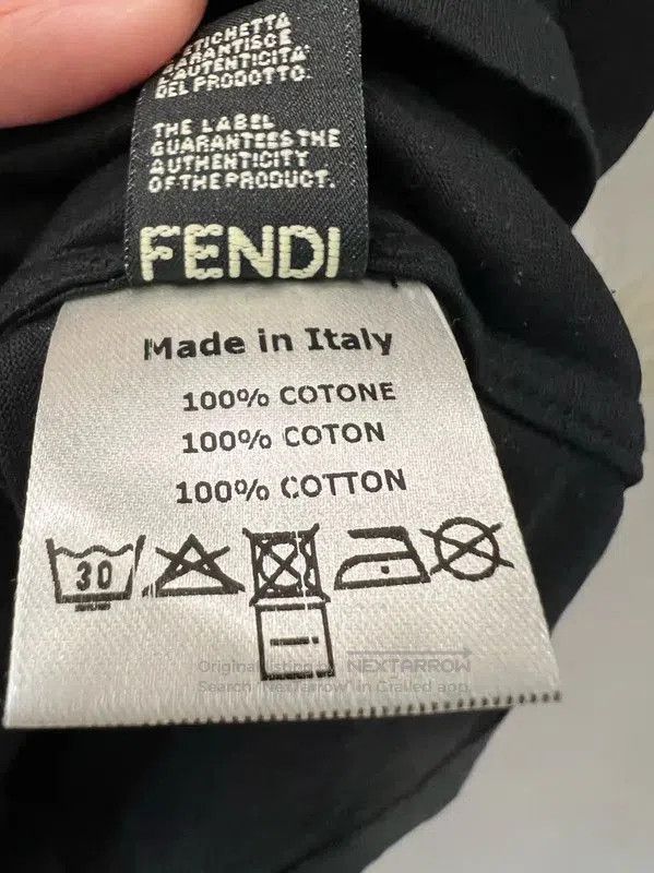 Fendi Fendi Black Cotton Women's Short Sleeve Tee . Size M / US 6-8 / IT 42-44 - 7 Thumbnail