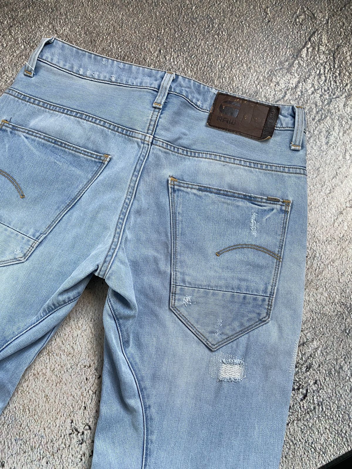G-Star × Vintage Vintage G-star RAW ARC 30 slim Denim anatomical shape Size US 30 / EU 46 - 10 Thumbnail
