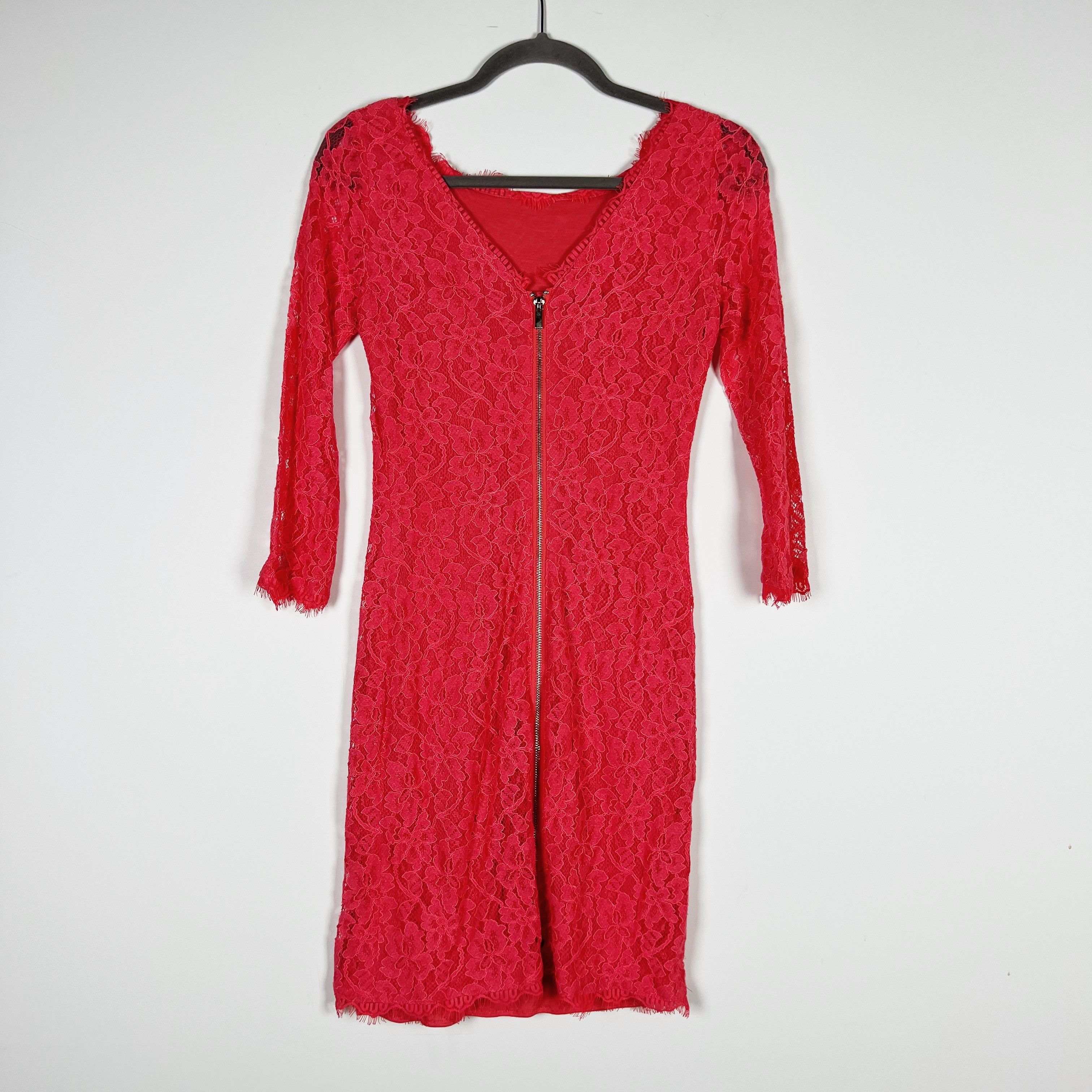 Diane von Furstenberg Diane Von Furstenberg Allover Lace Quarter Sleeve Size S / US 4 / IT 40 - 3 Thumbnail