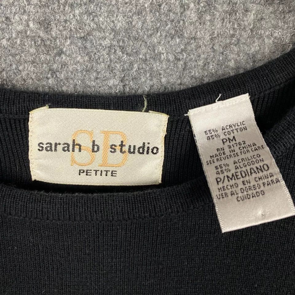 Other Sarah B Studio Sweater Petite Medium Women's Short Sleeve PM Size M / US 6-8 / IT 42-44 - 3 Thumbnail